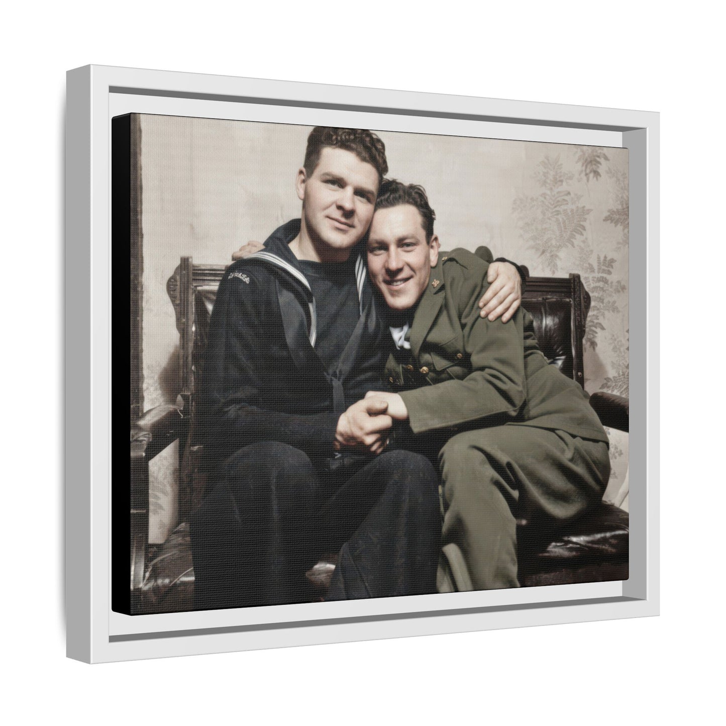 paire 087 | Framed Vintage Photo - Matte Canvas