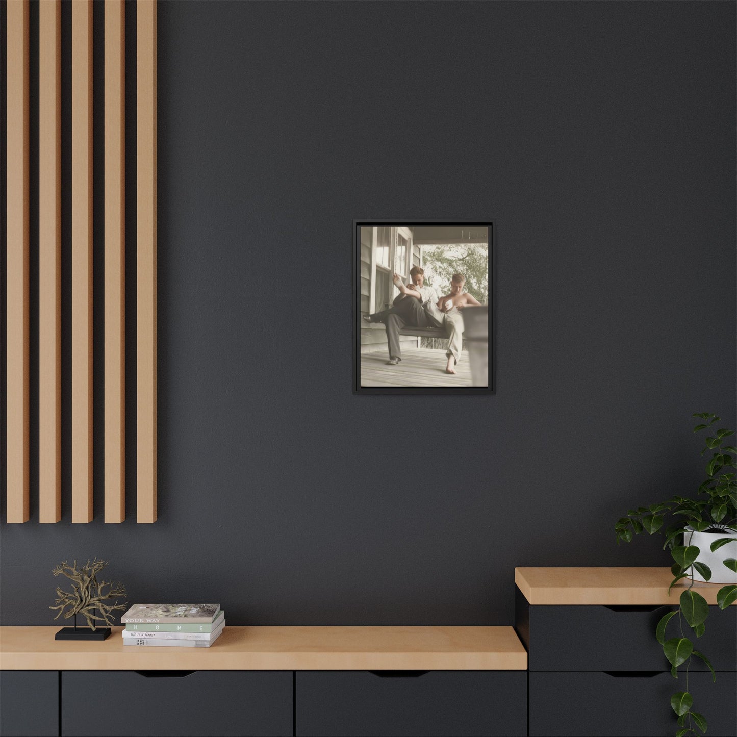 paire 051 | Framed Vintage Photo - Matte Canvas