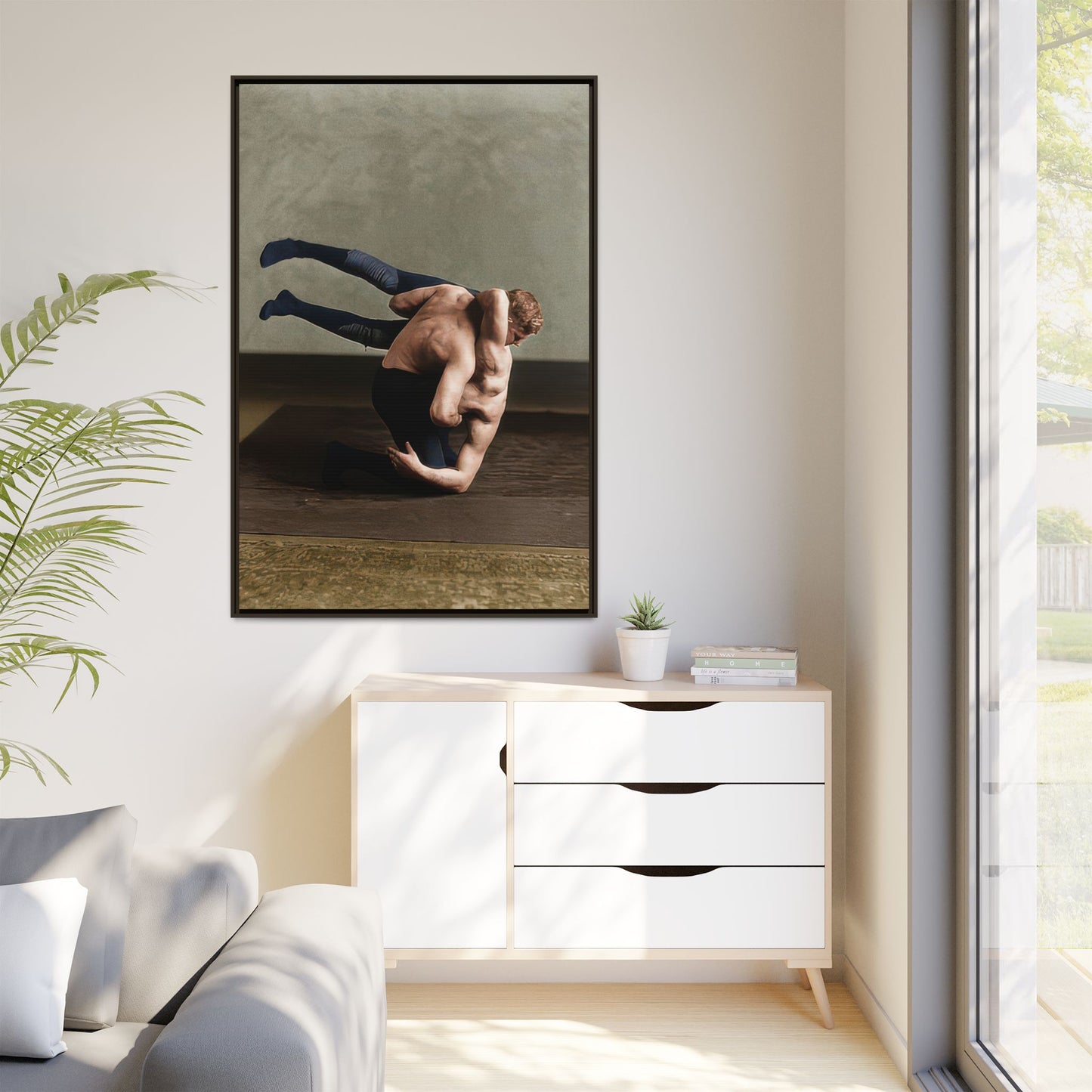 athlétisme 026 | Framed Vintage Photo - Matte Canvas
