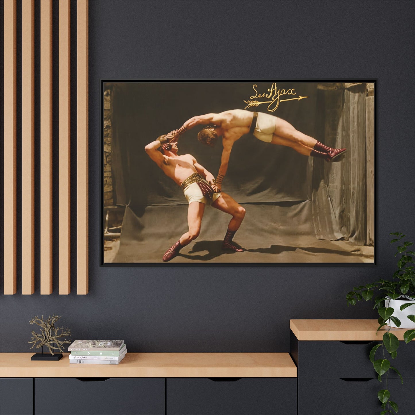 athlétisme 013 | Framed Vintage Photo - Matte Canvas