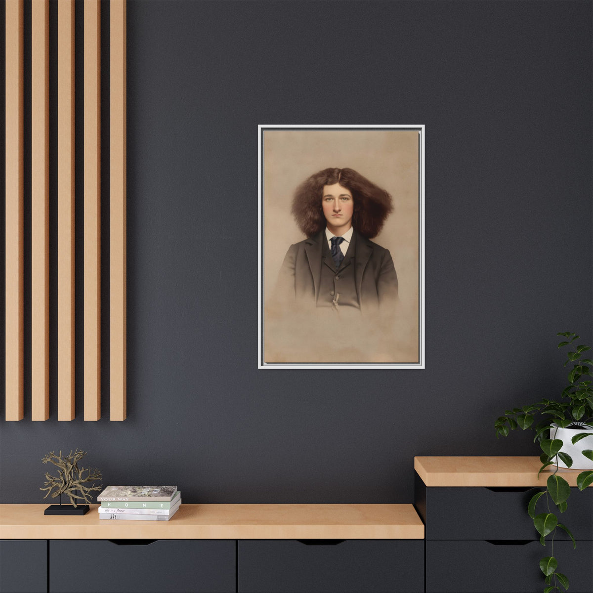 celibataire 033 | Framed Vintage Photo - Matte Canvas