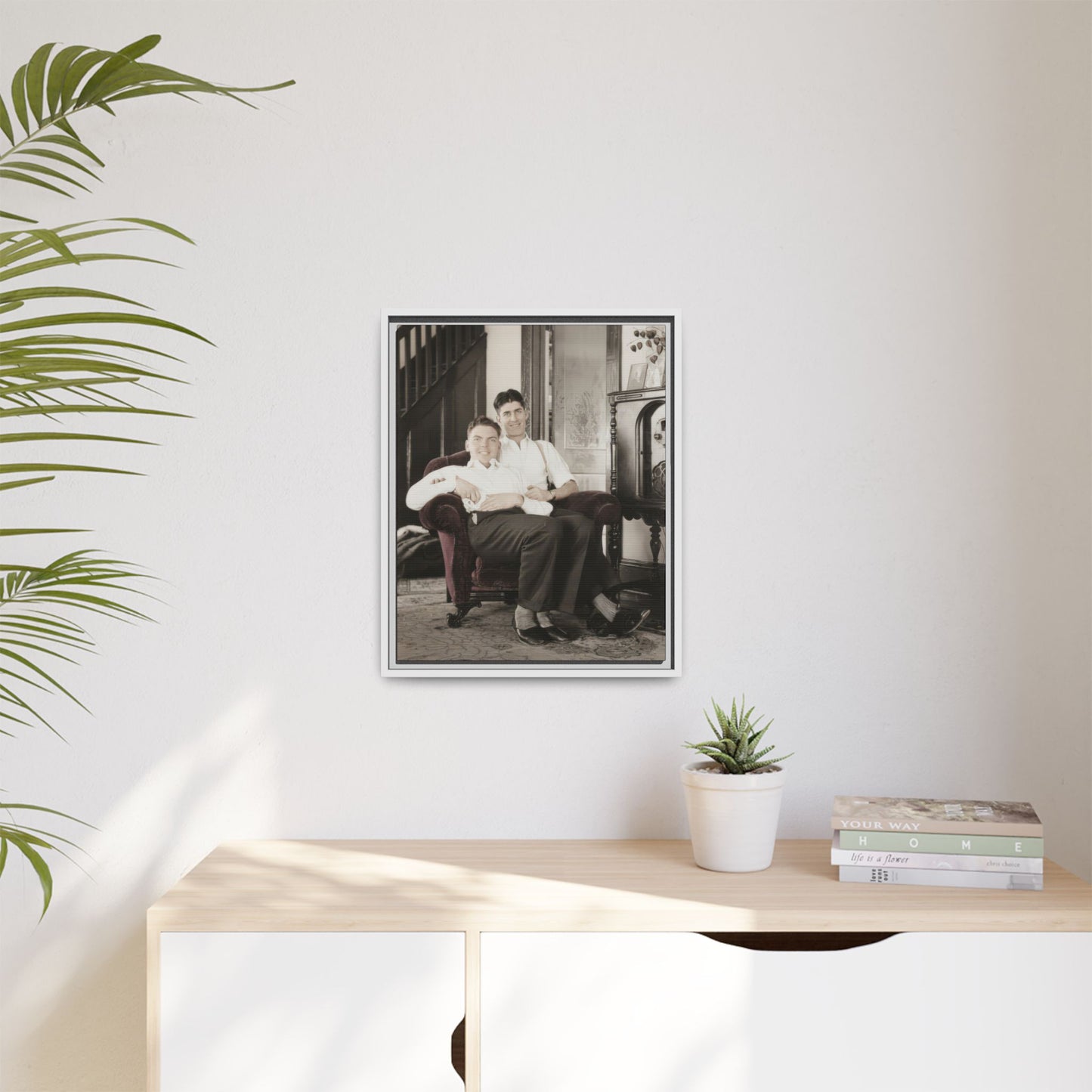 paire 053 | Framed Vintage Photo - Matte Canvas
