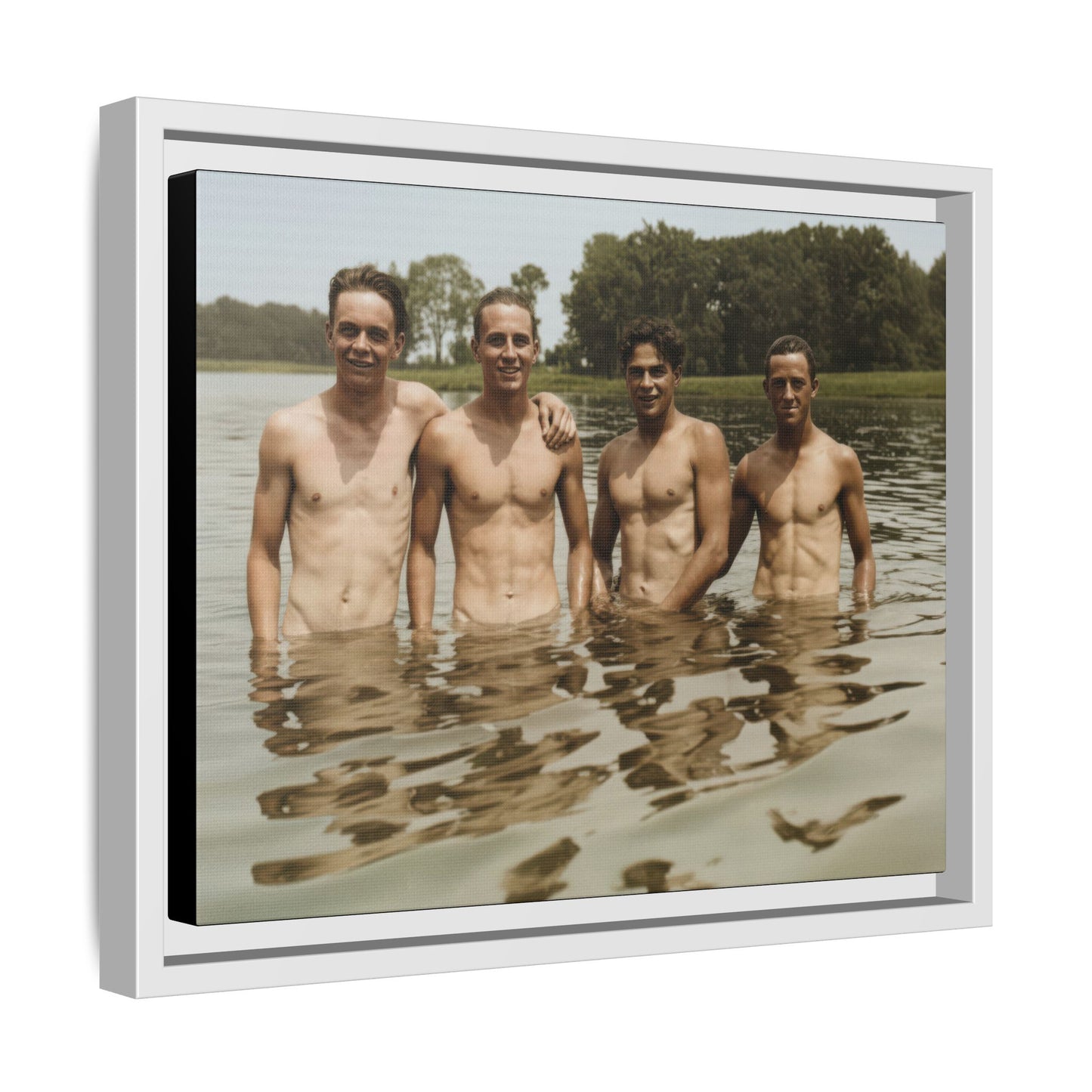 nager 001 | Framed Vintage Photo - Matte Canvas