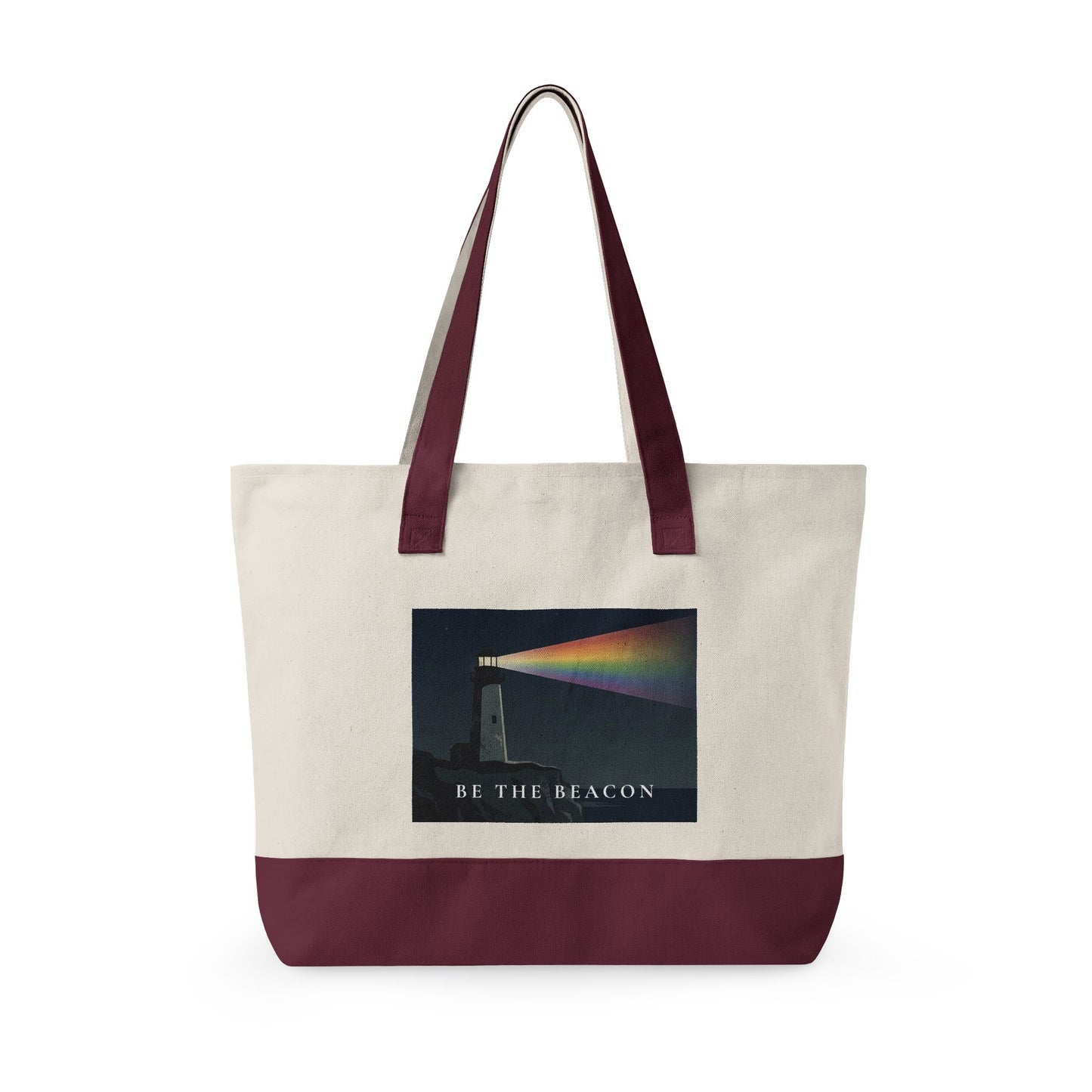 Be The Beacon | Zipper Canvas Tote