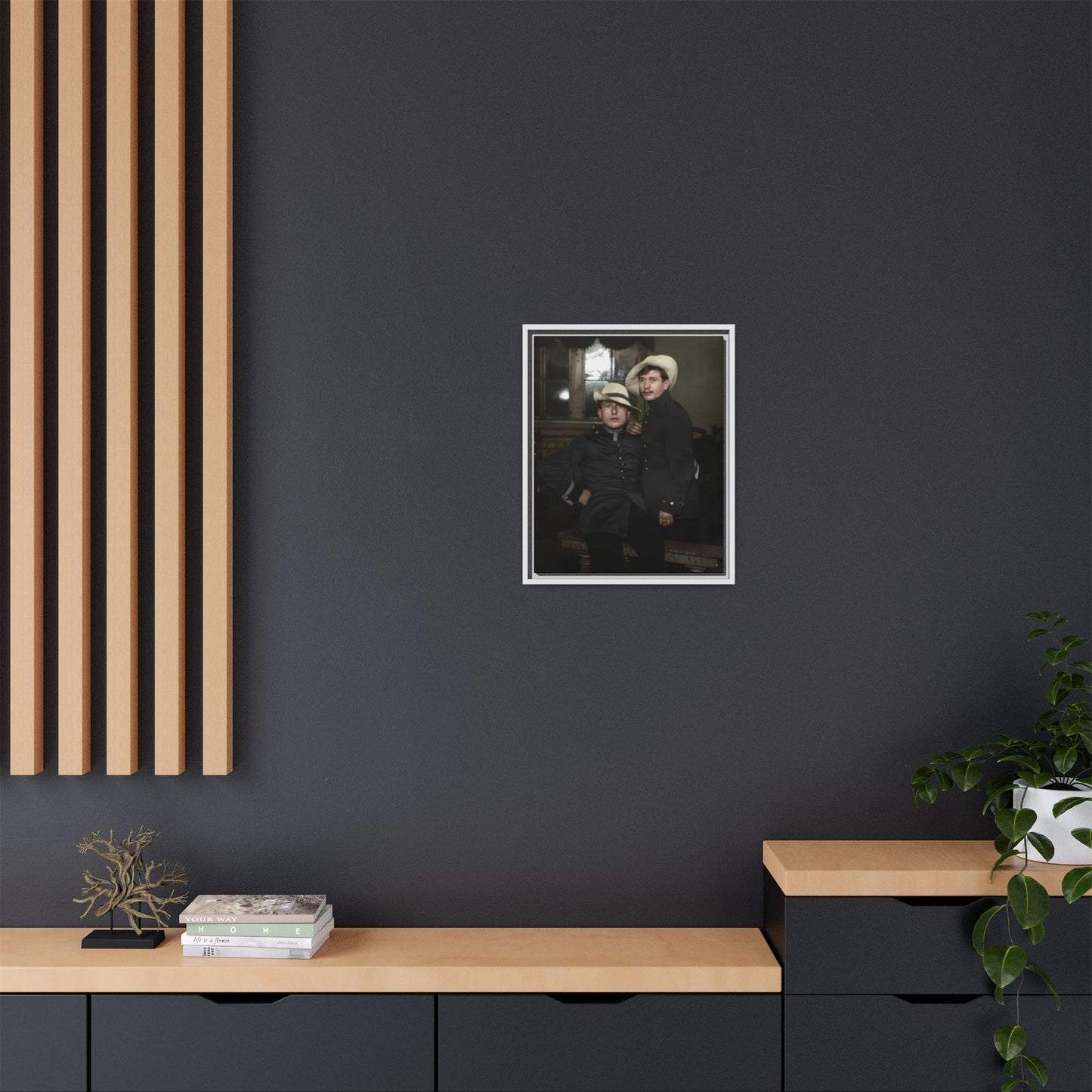 paire 056 | Framed Vintage Photo - Matte Canvas