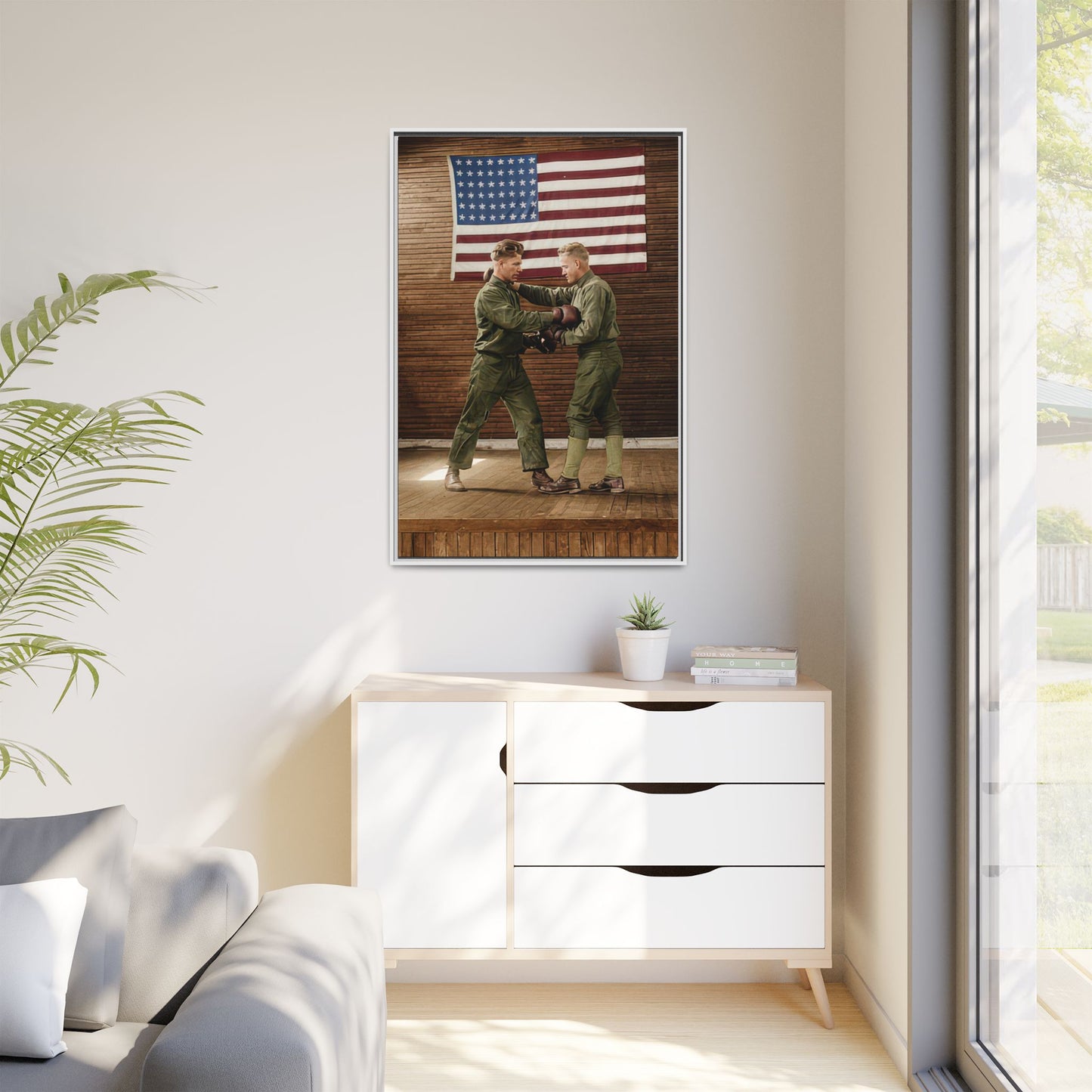 athlétisme 034 | Framed Vintage Photo - Matte Canvas