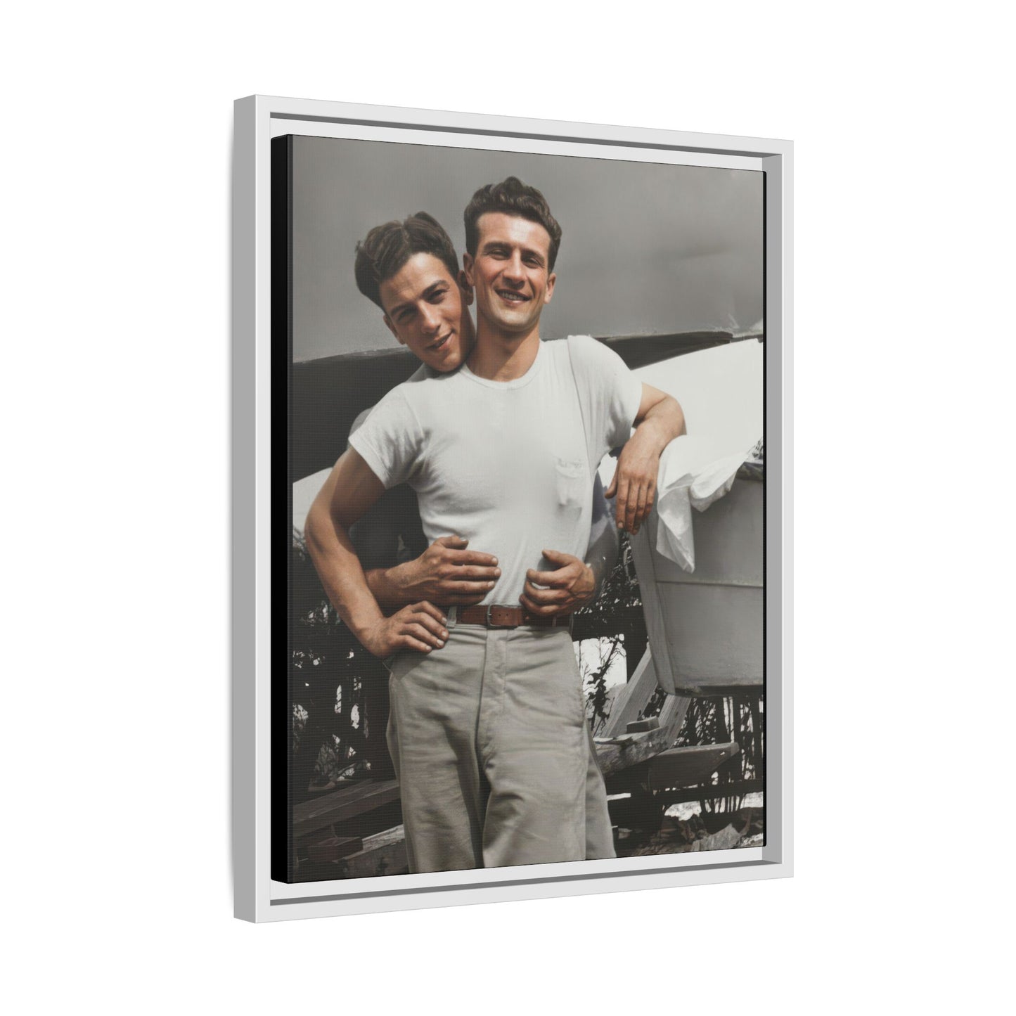 paire 150 | Framed Vintage Photo - Matte Canvas