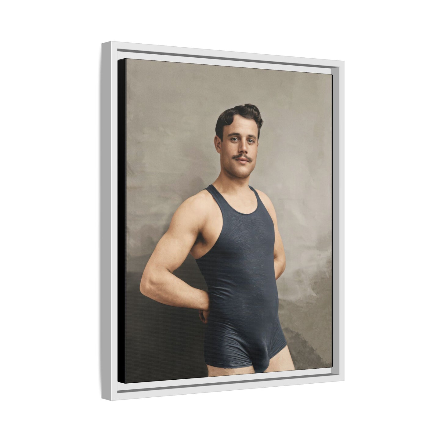 athlétisme 011 | Framed Vintage Photo - Matte Canvas