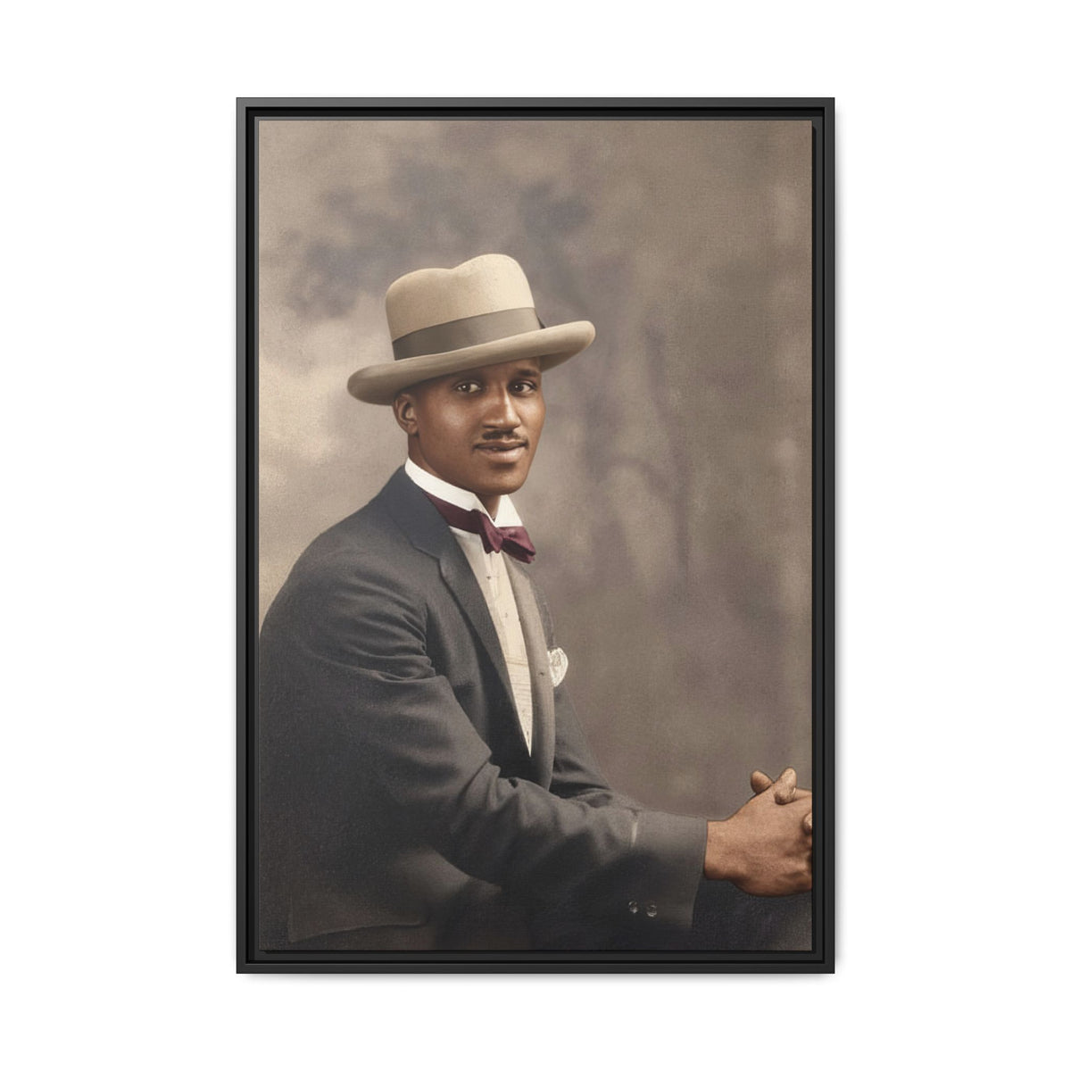 celibataire 004 | Framed Vintage Photo - Matte Canvas