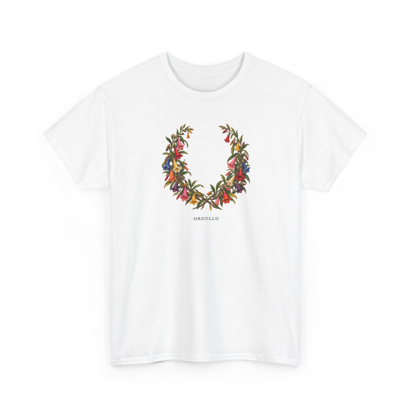 Orgullo Cantuta Pride T-Shirt | Peruvian Botanical LGBTQ+ Tee