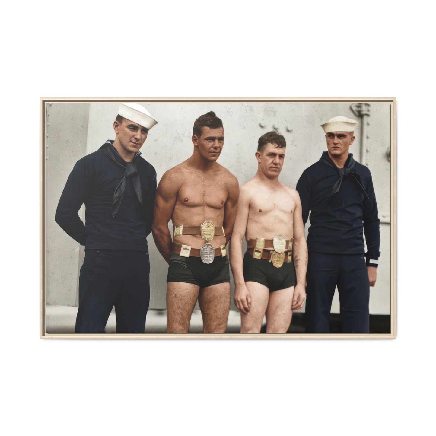 athlétisme 049 | Framed Vintage Photo - Matte Canvas