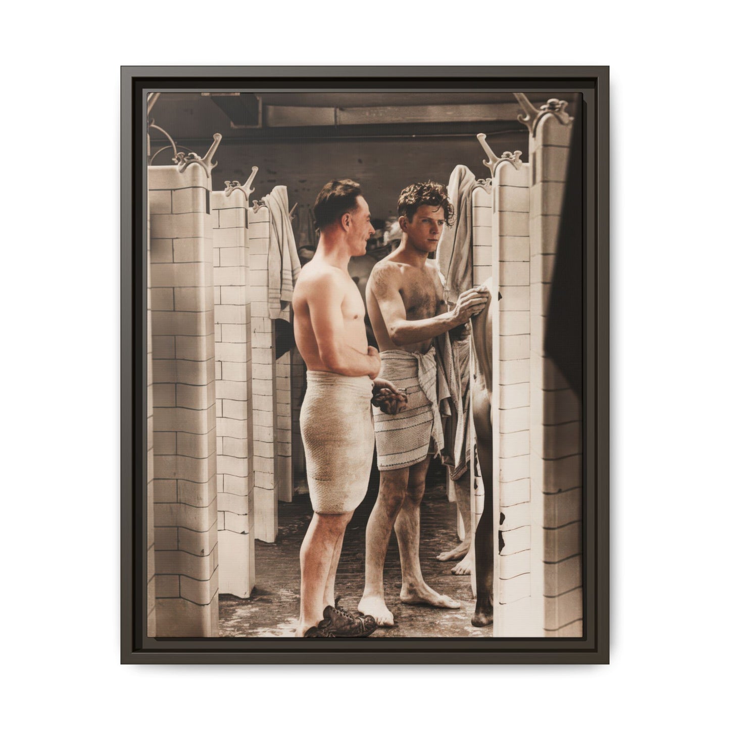 hommes 010 | Framed Vintage Photo - Matte Canvas