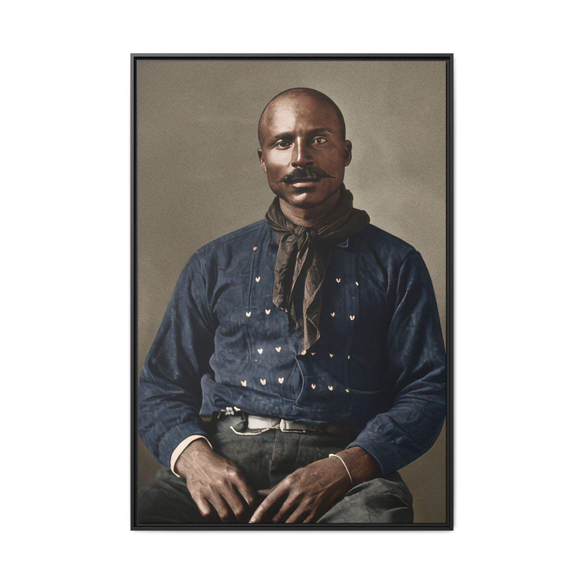 celibataire 017 | Framed Vintage Photo - Matte Canvas