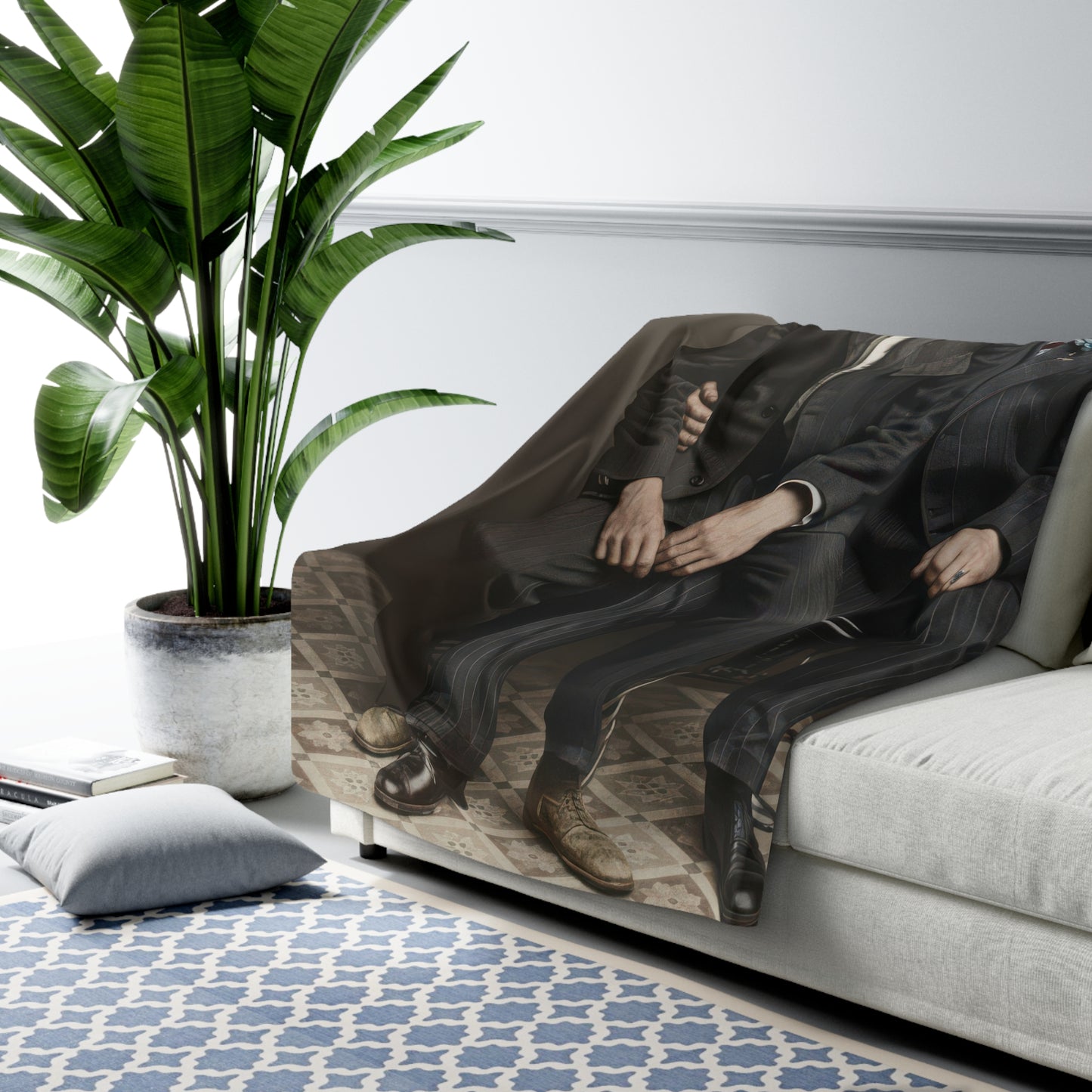 Heirloom Sherpa Blanket – paire 083 Premium fleece throw · 50x60, 60x80