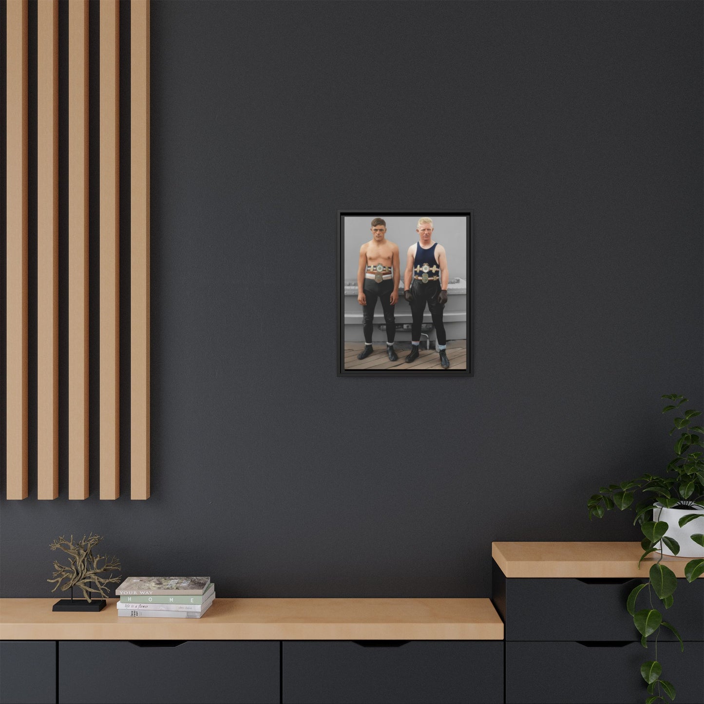 athlétisme 002 | Framed Vintage Photo - Matte Canvas
