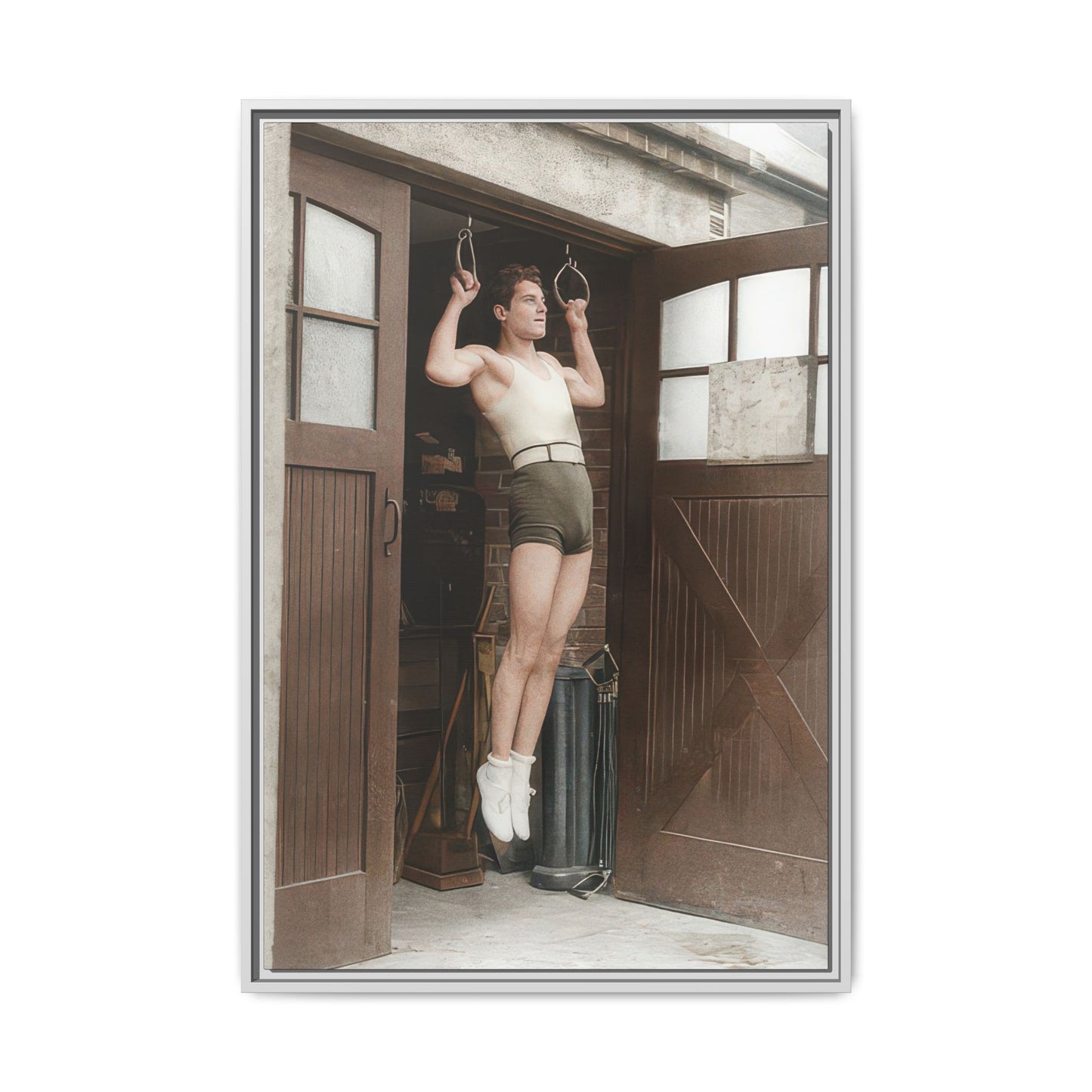 athlétisme 031 | Framed Vintage Photo - Matte Canvas