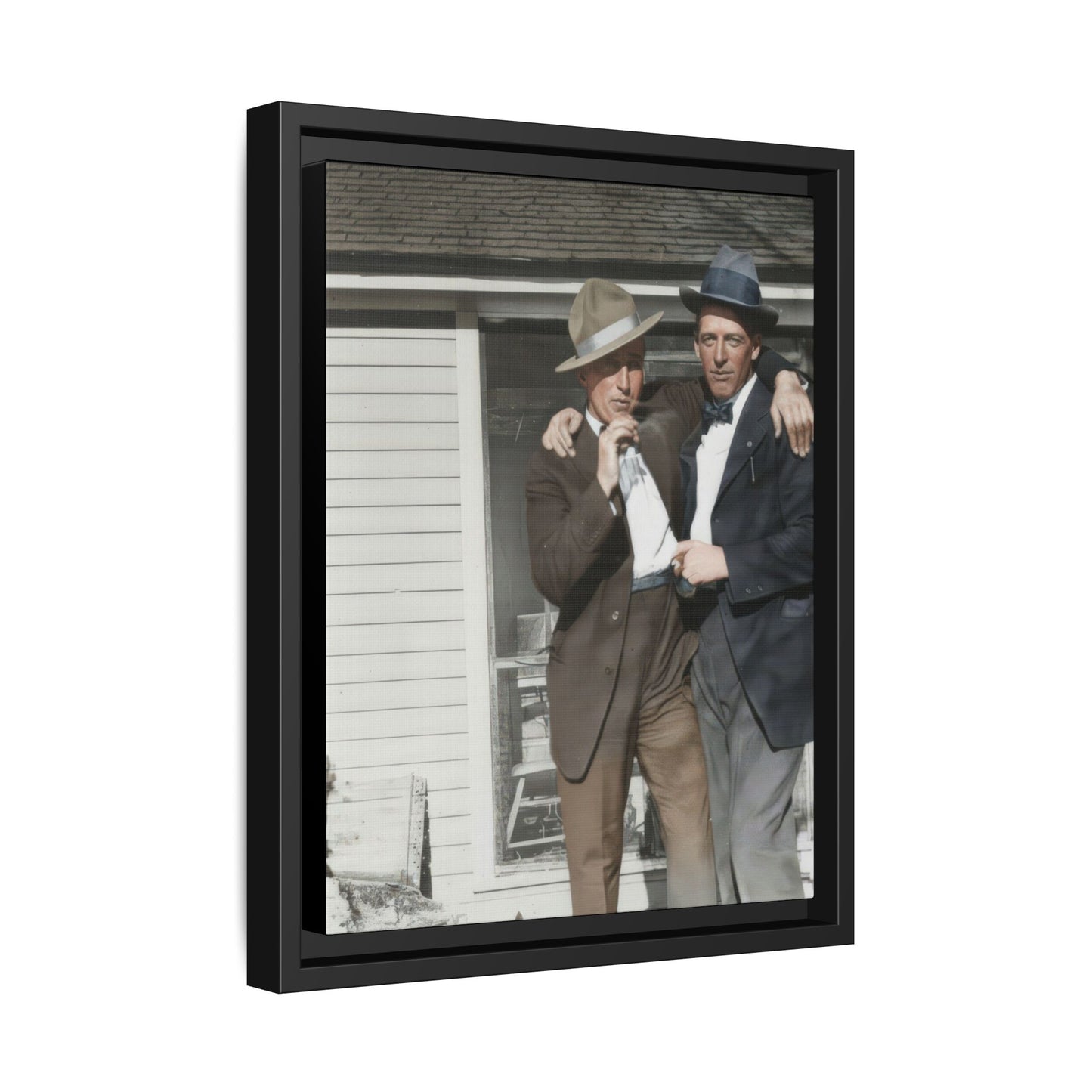 paire 041 | Framed Vintage Photo - Matte Canvas