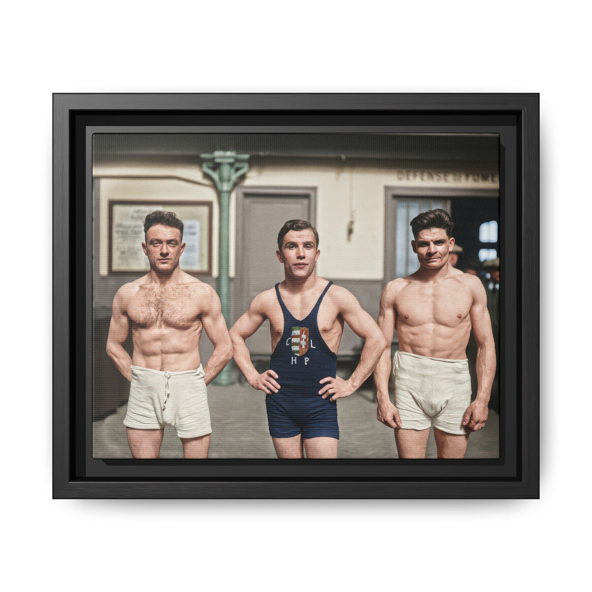 athlétisme 043 | Framed Vintage Photo - Matte Canvas