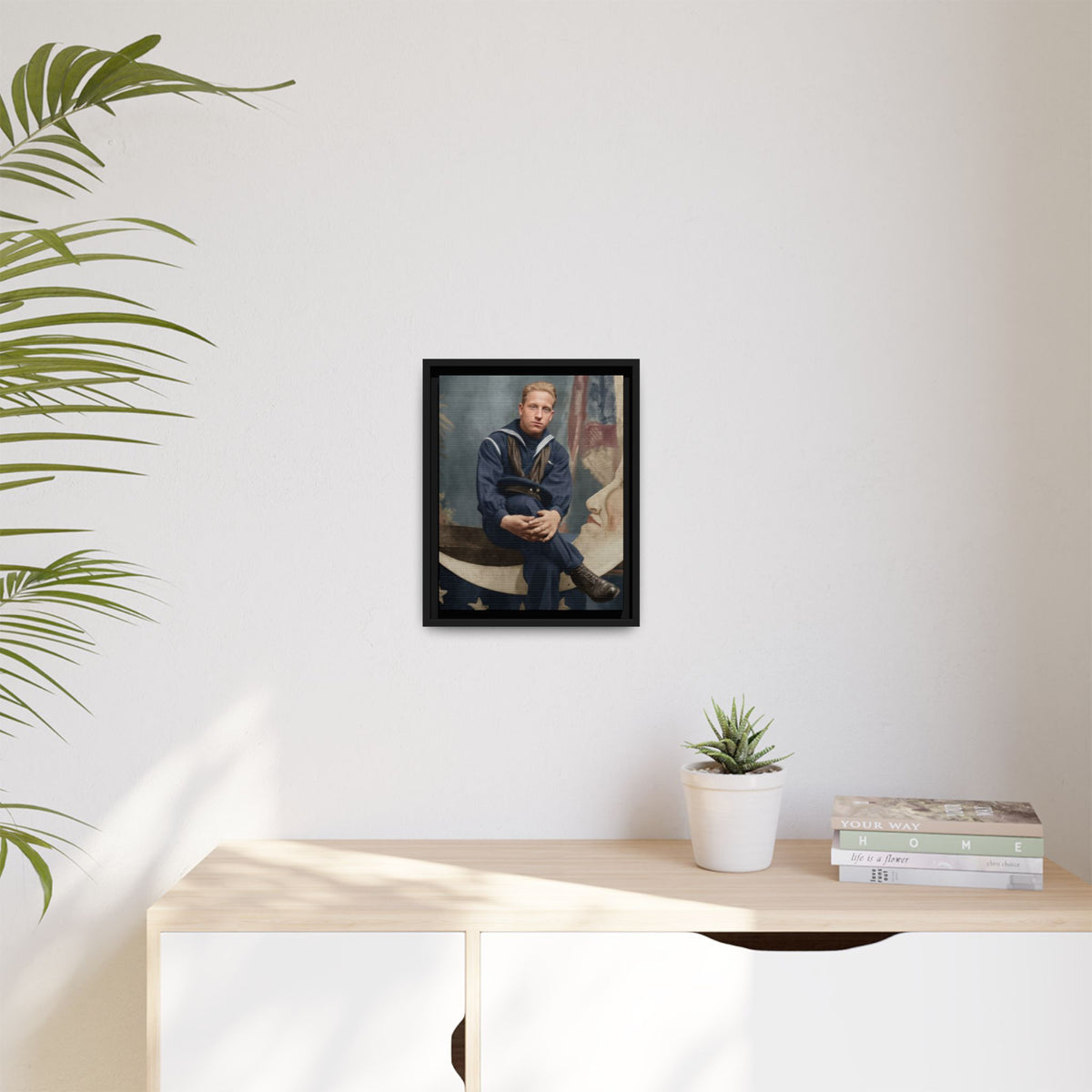 celibataire 016 | Framed Vintage Photo - Matte Canvas