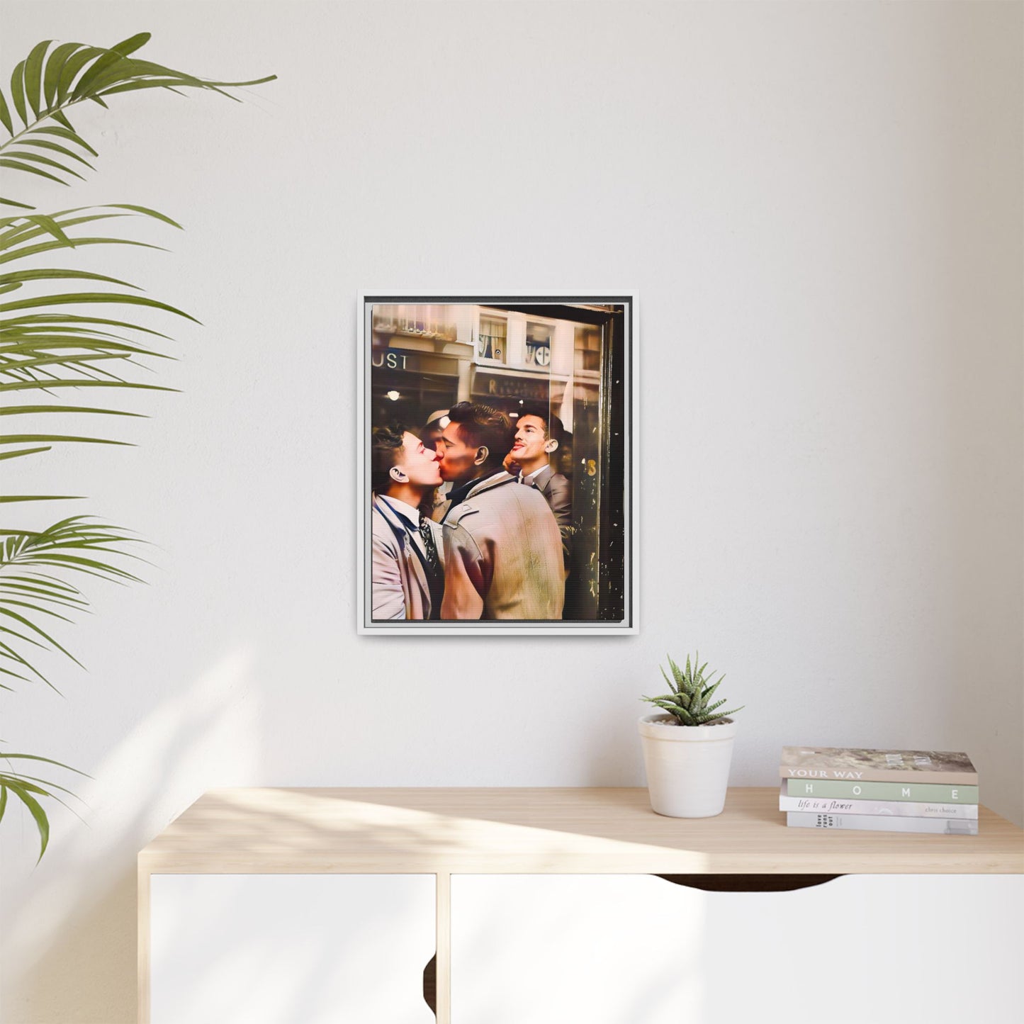 paire 111 | Framed Vintage Photo - Matte Canvas