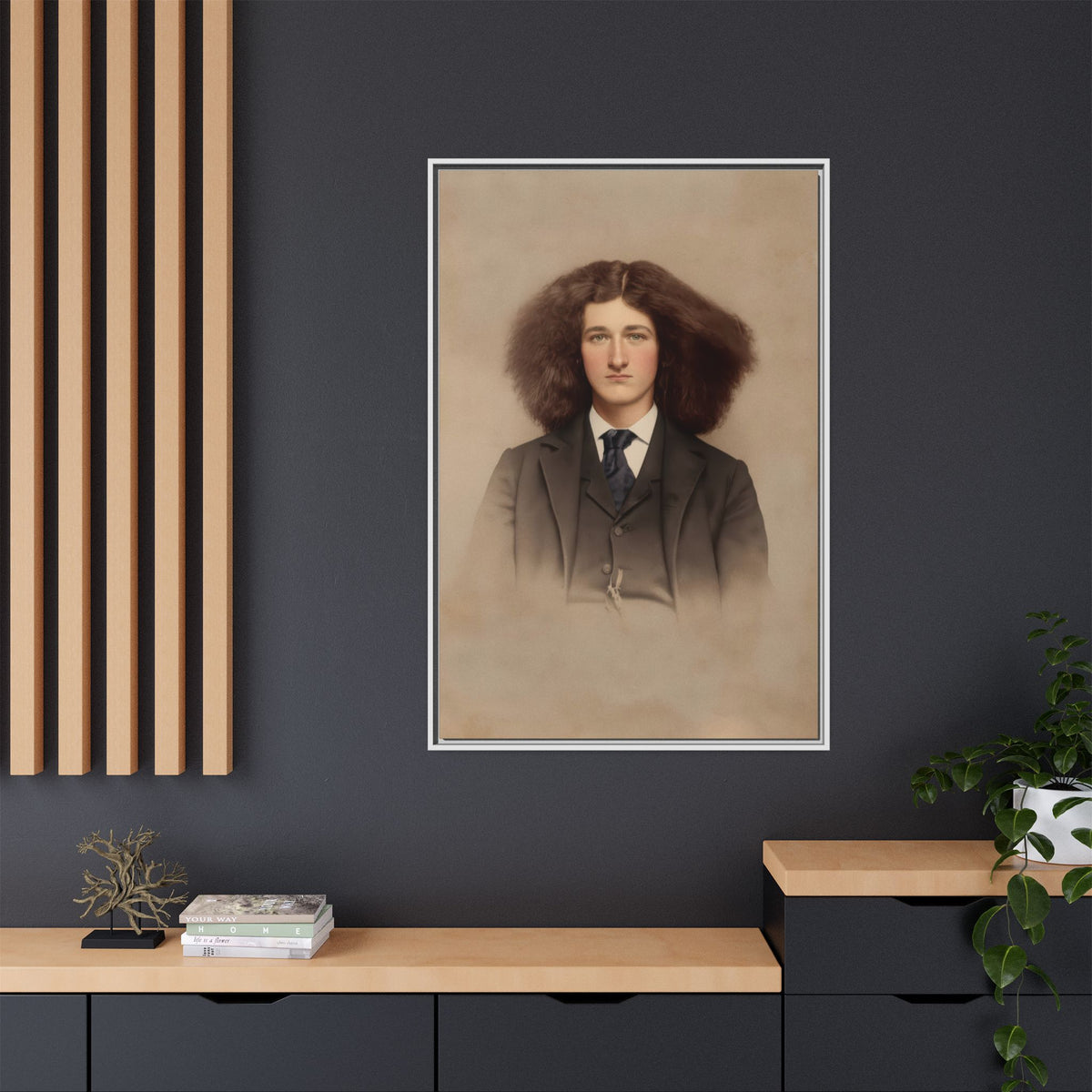 celibataire 033 | Framed Vintage Photo - Matte Canvas
