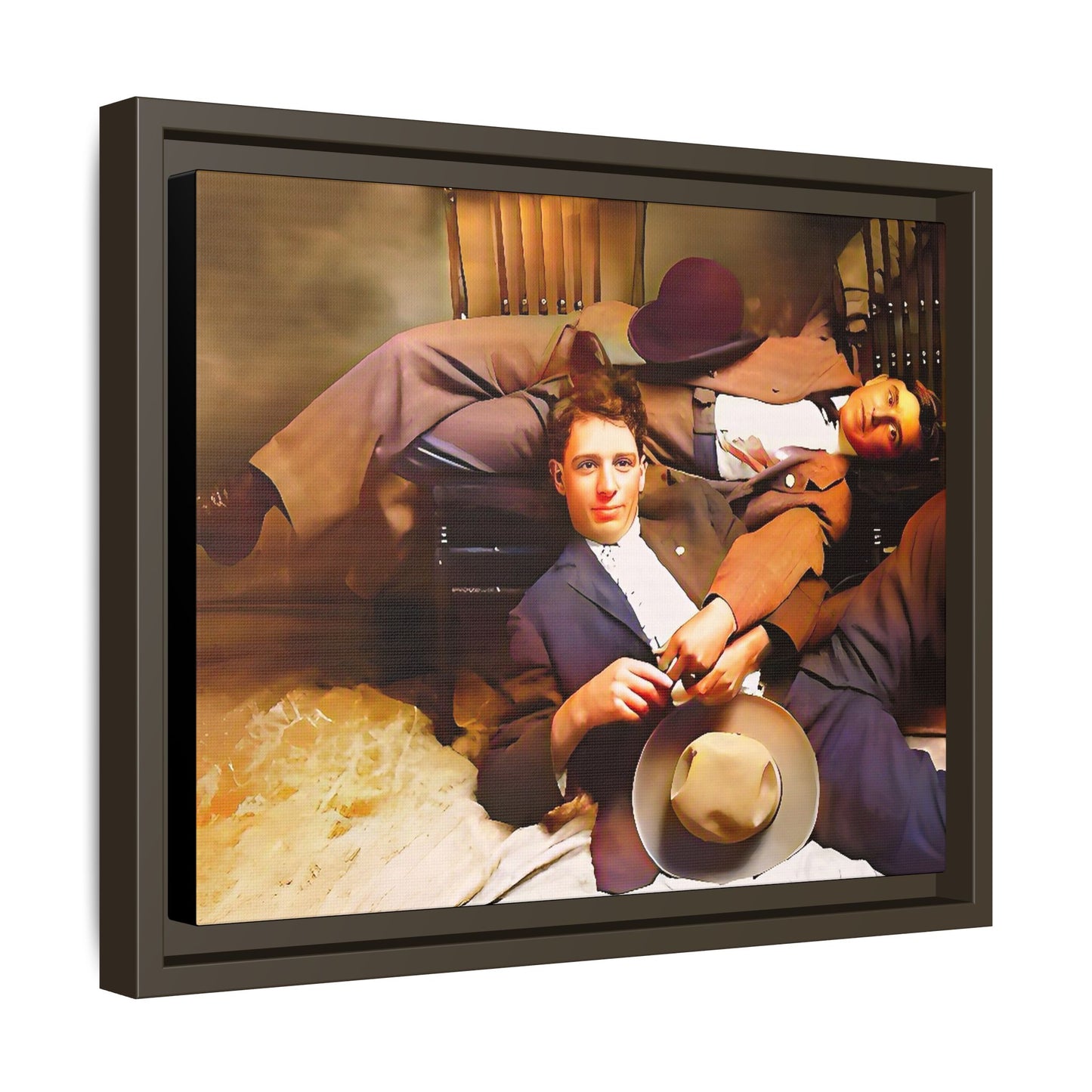 paire 020 | Framed Vintage Photo - Matte Canvas