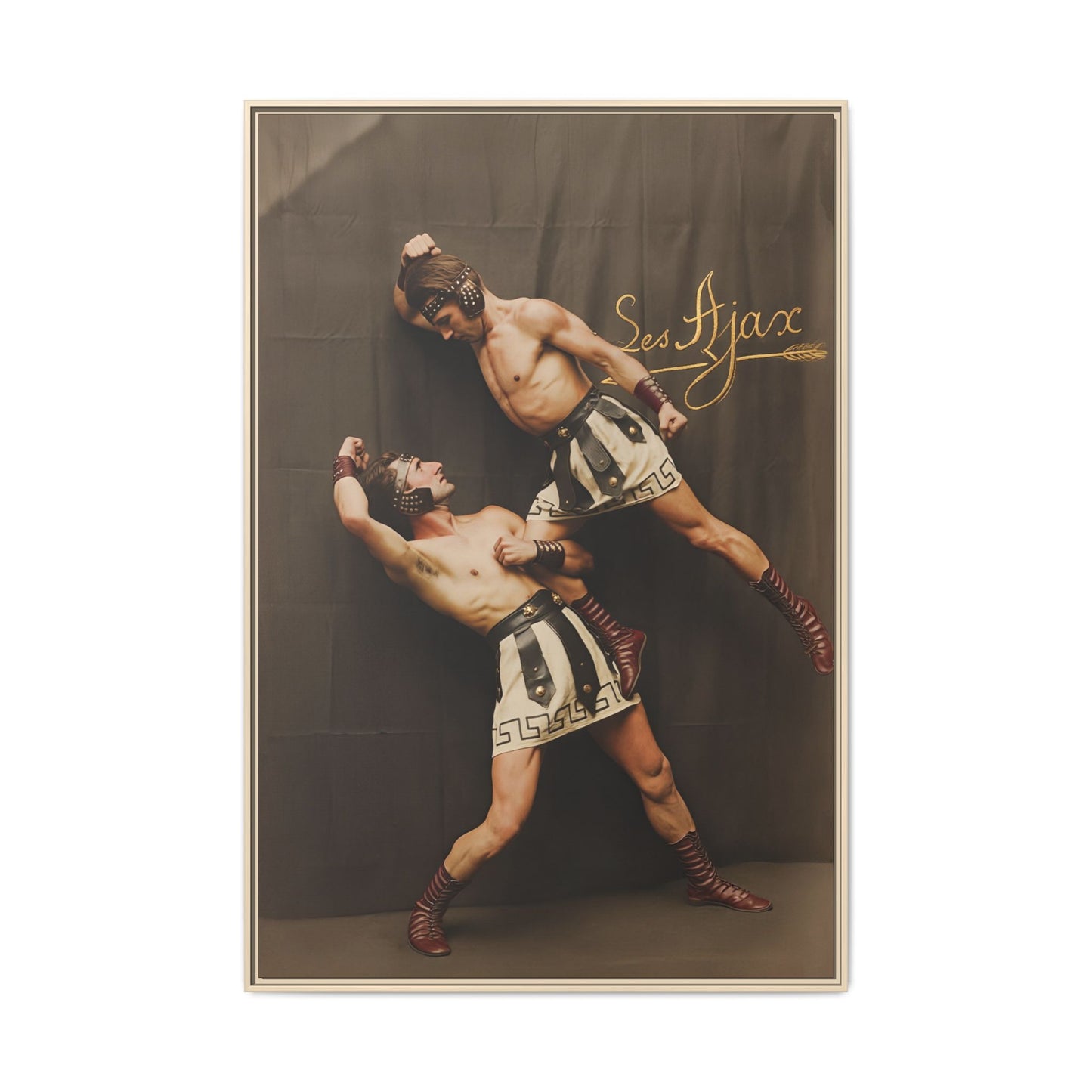 athlétisme 015 | Framed Vintage Photo - Matte Canvas