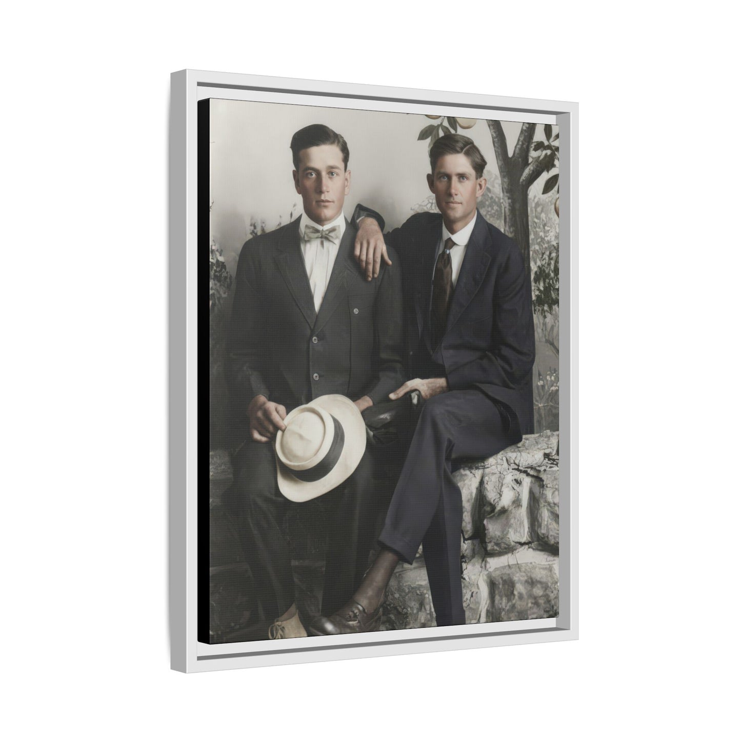 paire 062 | Framed Vintage Photo - Matte Canvas