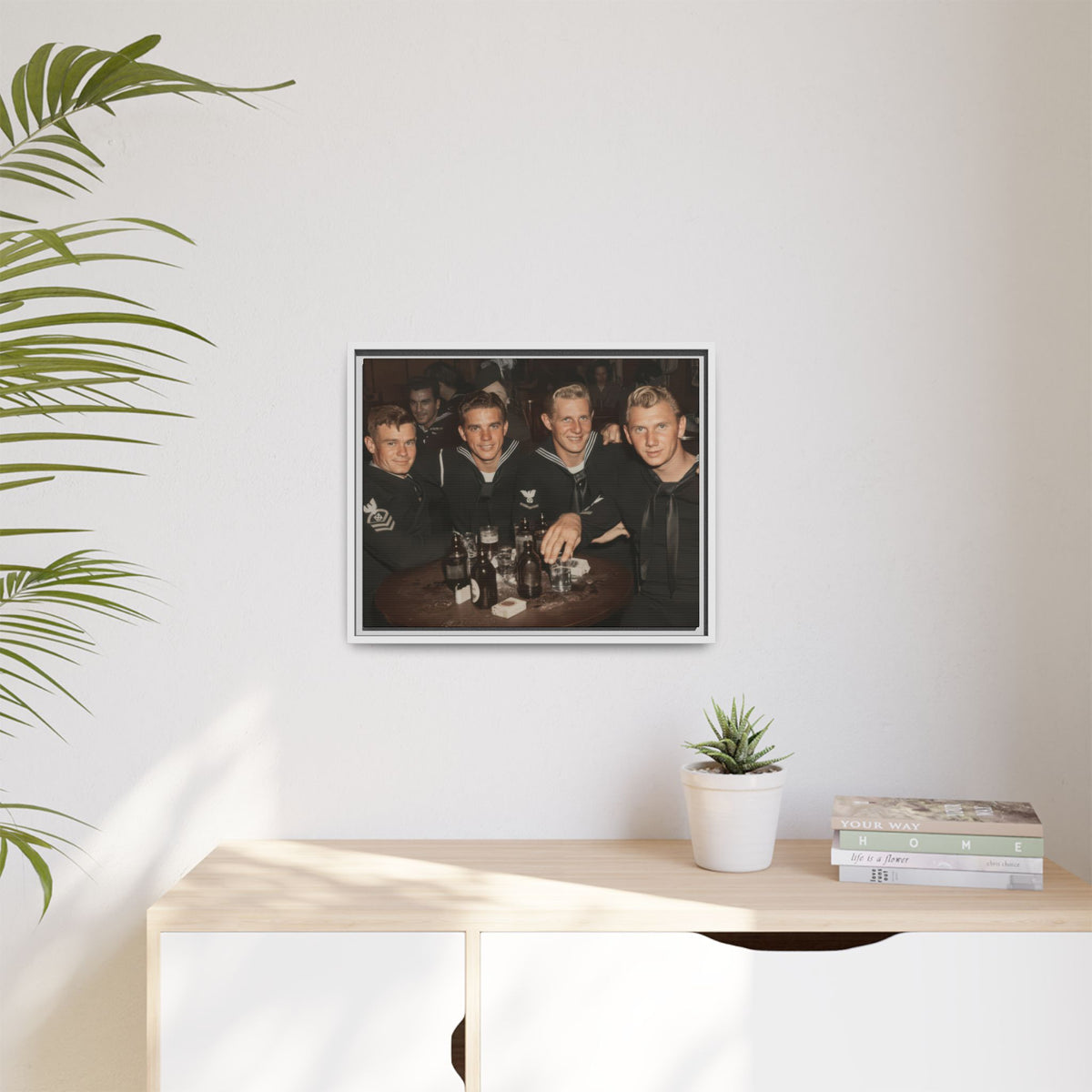 hommes 007 | Framed Vintage Photo - Matte Canvas2