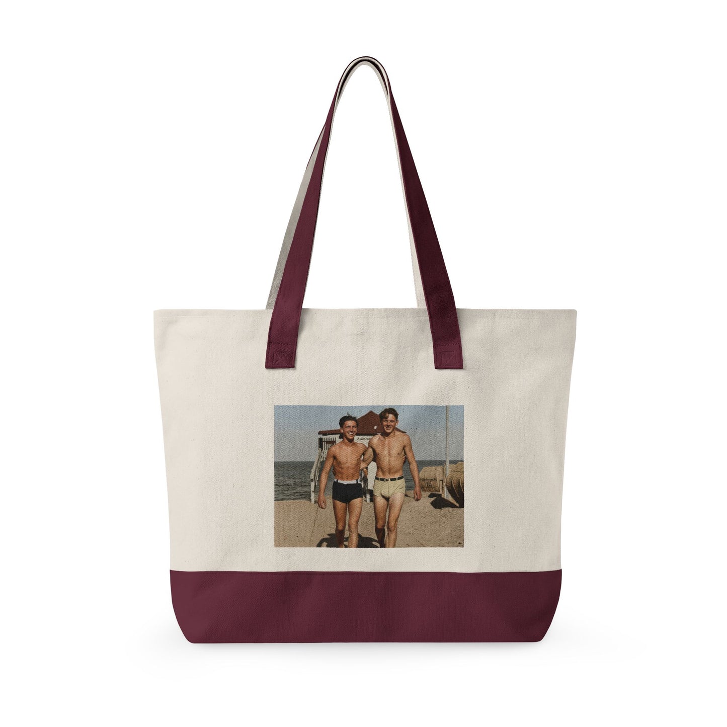 Beach Day Zippered Canvas Tote | Nager 003