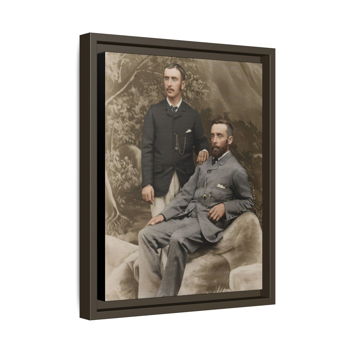 paire 122 | Framed Vintage Photo - Matte Canvas