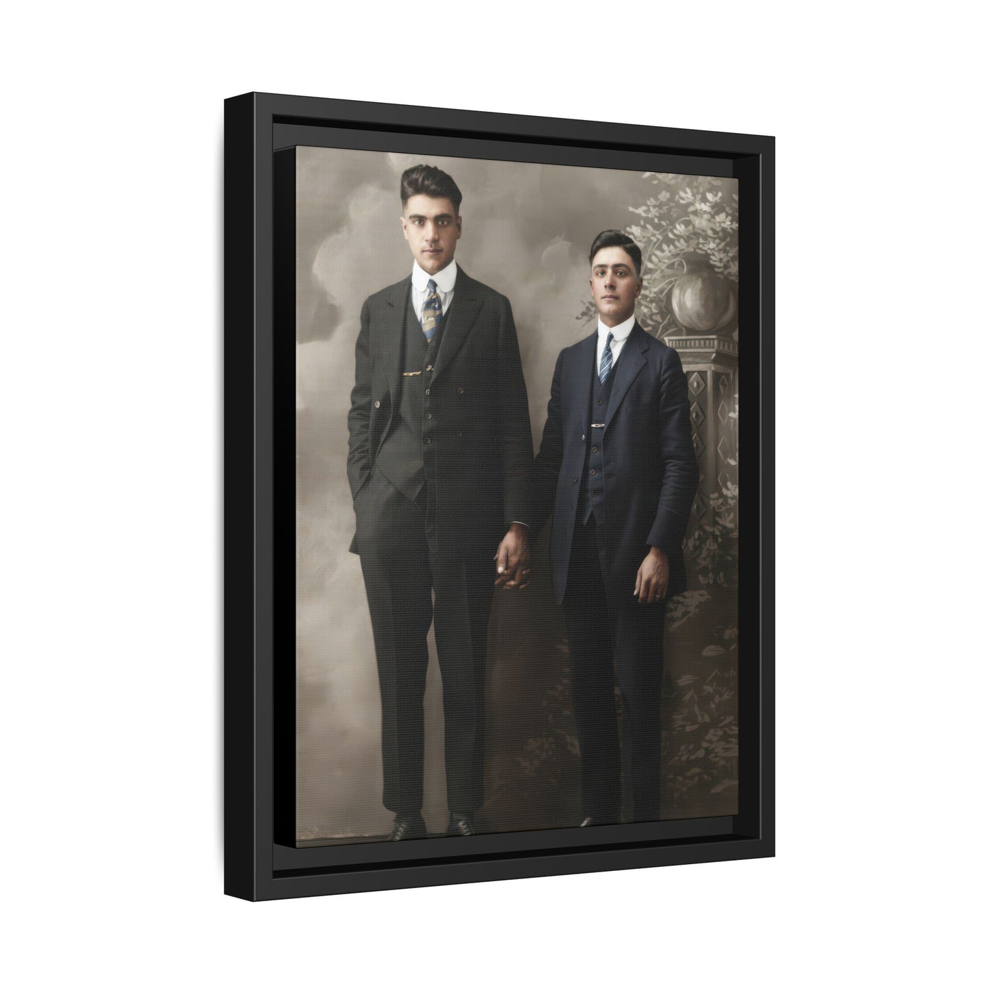 paire 085 | Framed Vintage Photo - Matte Canvas