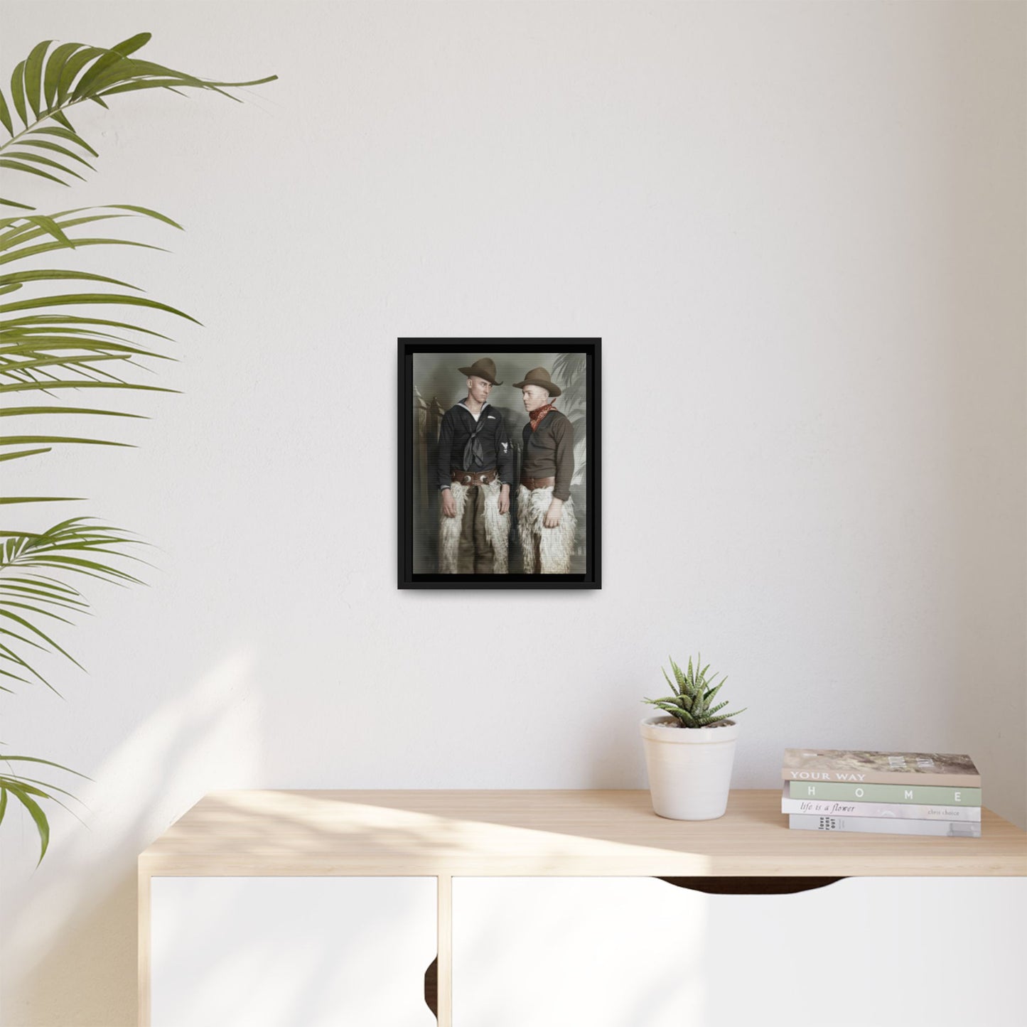 paire 088 | Framed Vintage Photo - Matte Canvas