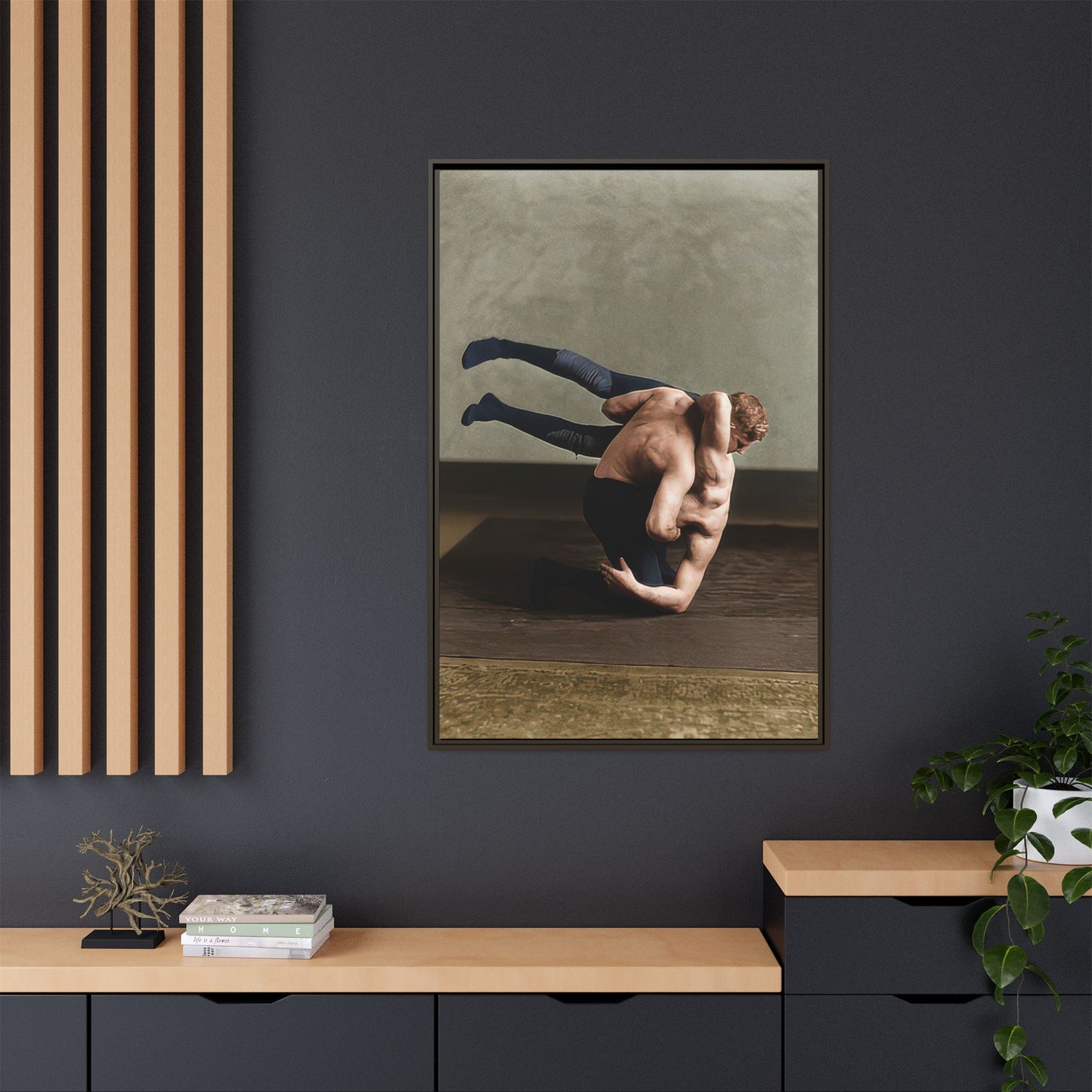 athlétisme 026 | Framed Vintage Photo - Matte Canvas