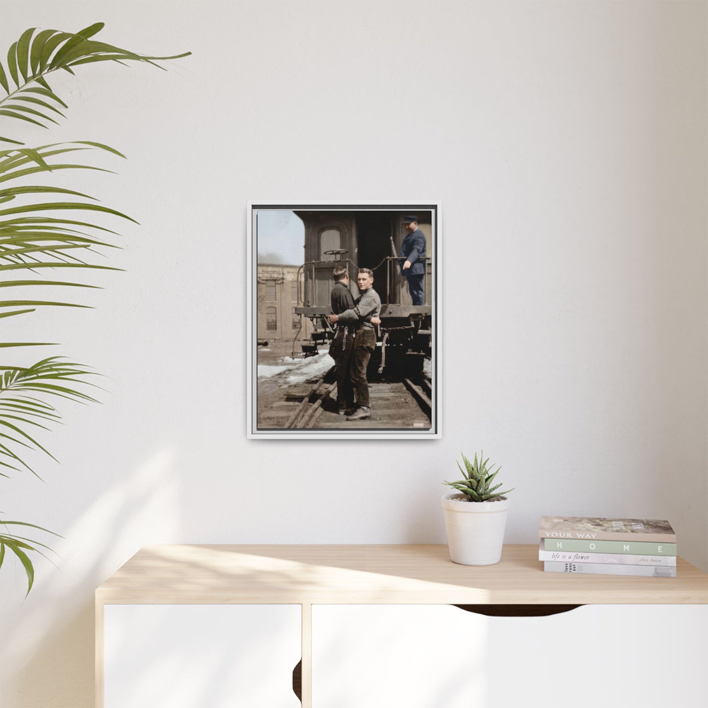 paire 018 | Framed Vintage Photo - Matte Canvas