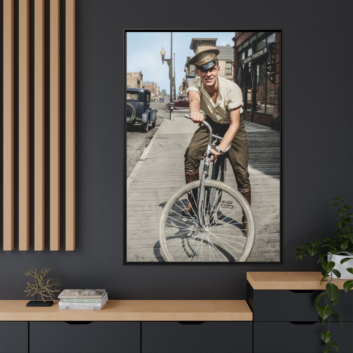 celibataire 007 | Framed Vintage Photo - Matte Canvas