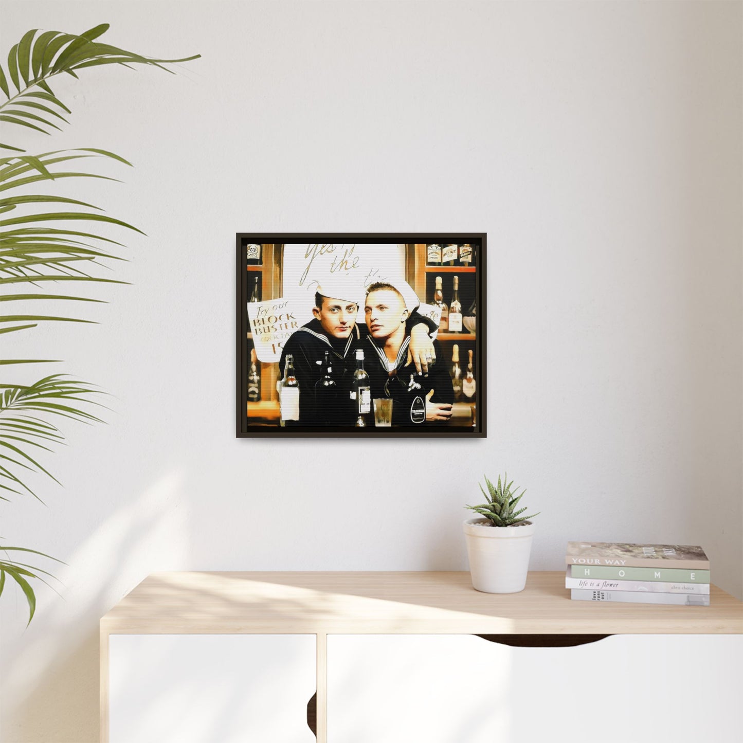 paire 048 | Framed Vintage Photo - Matte Canvas