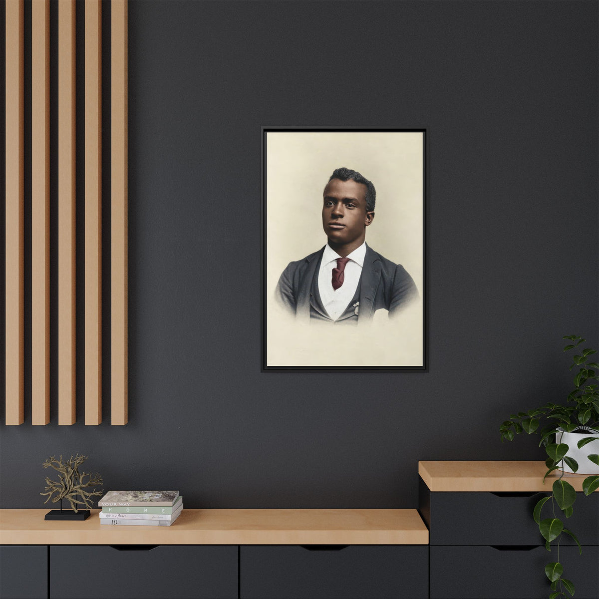 celibataire 027 | Framed Vintage Photo - Matte Canvas