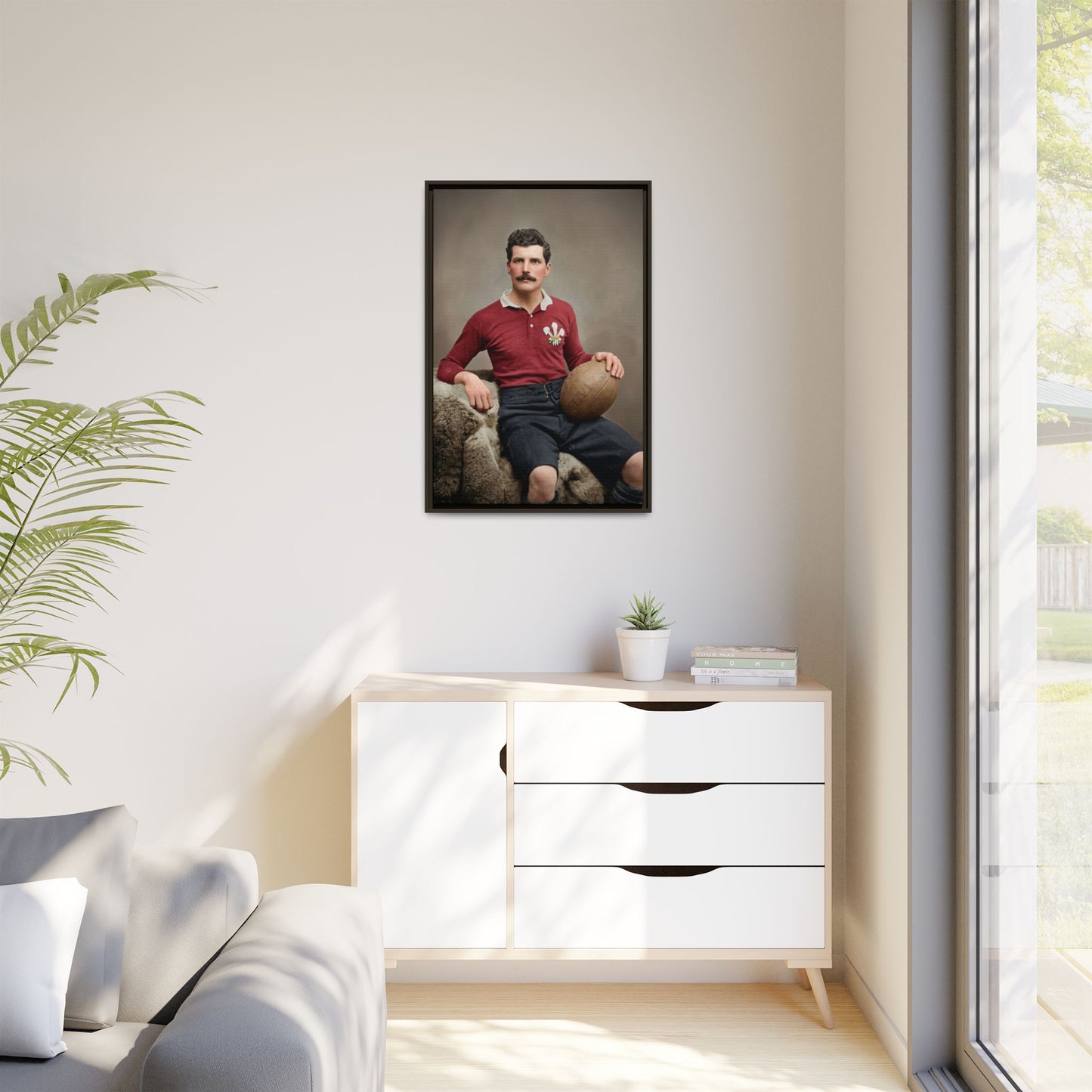 athlétisme 022 | Framed Vintage Photo - Matte Canvas