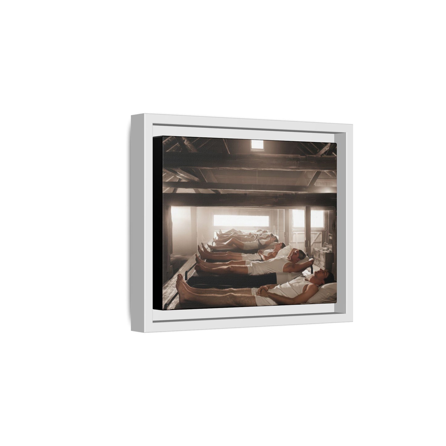 hommes 013 | Framed Vintage Photo - Matte Canvas