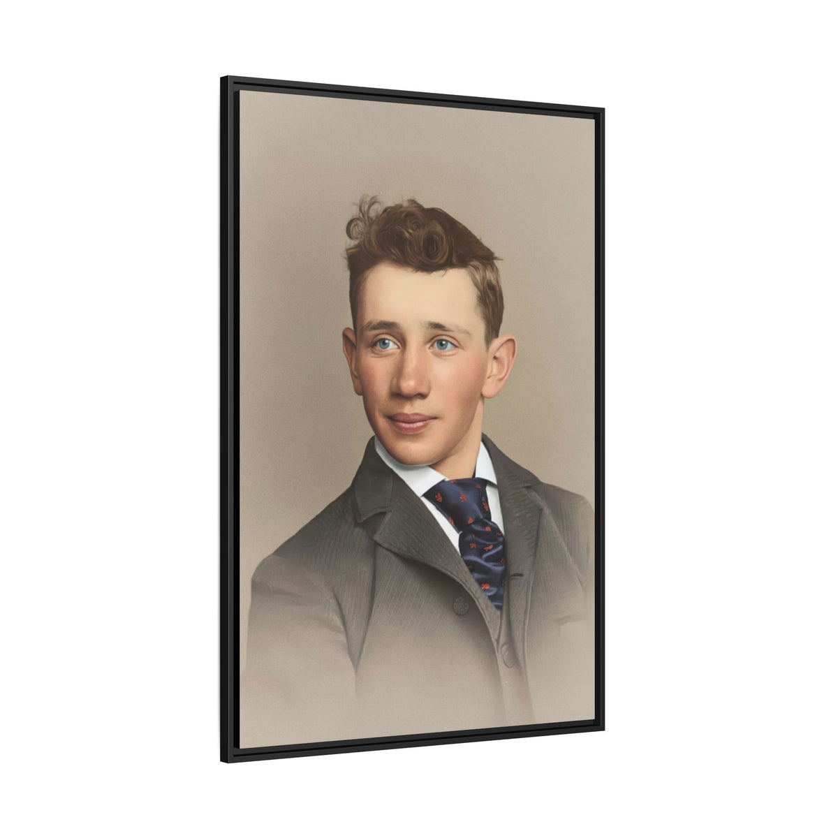 celibataire 038 | Framed Vintage Photo - Matte Canvas