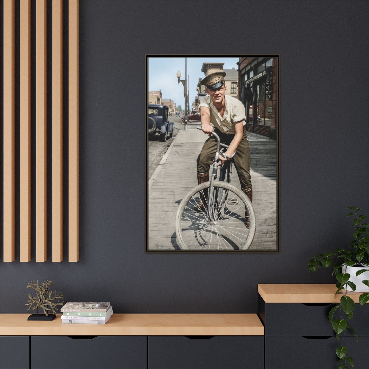 celibataire 007 | Framed Vintage Photo - Matte Canvas