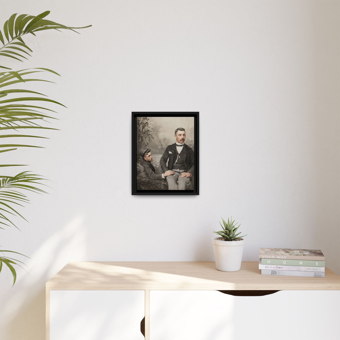 paire 100 | Framed Vintage Photo - Matte Canvas