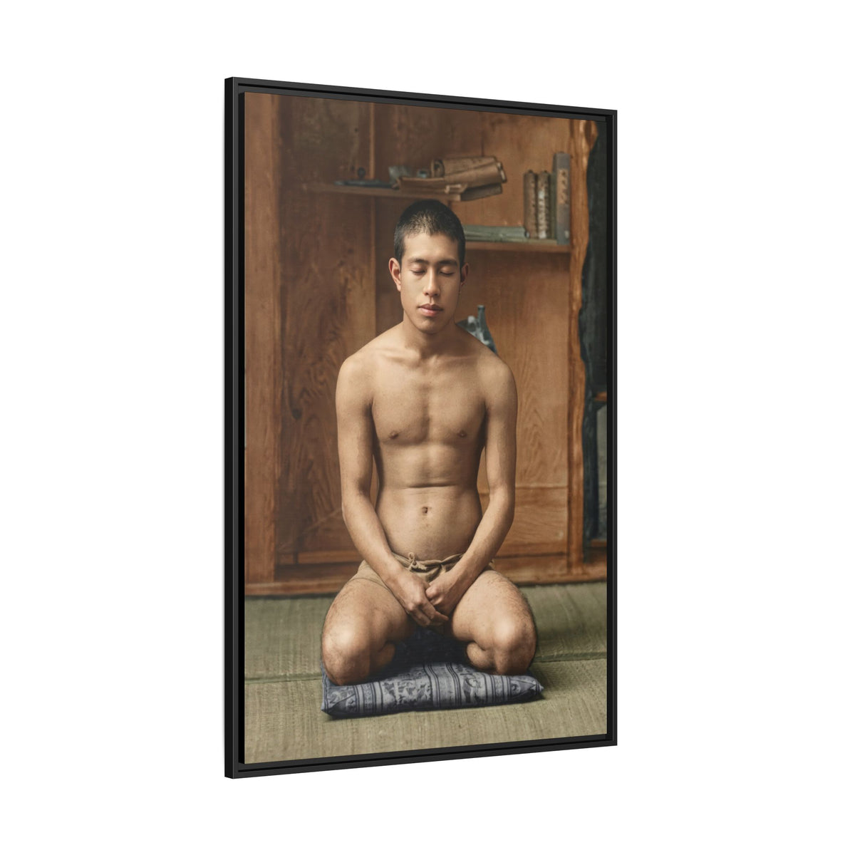 celibataire 025 | Framed Vintage Photo - Matte Canvas