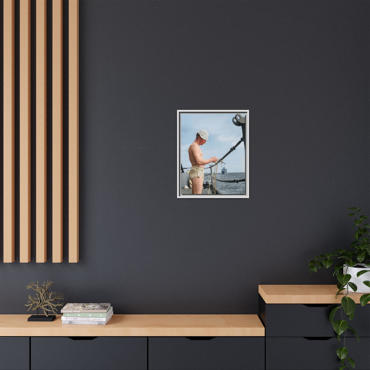 celibataire 043 | Framed Vintage Photo - Matte Canvas