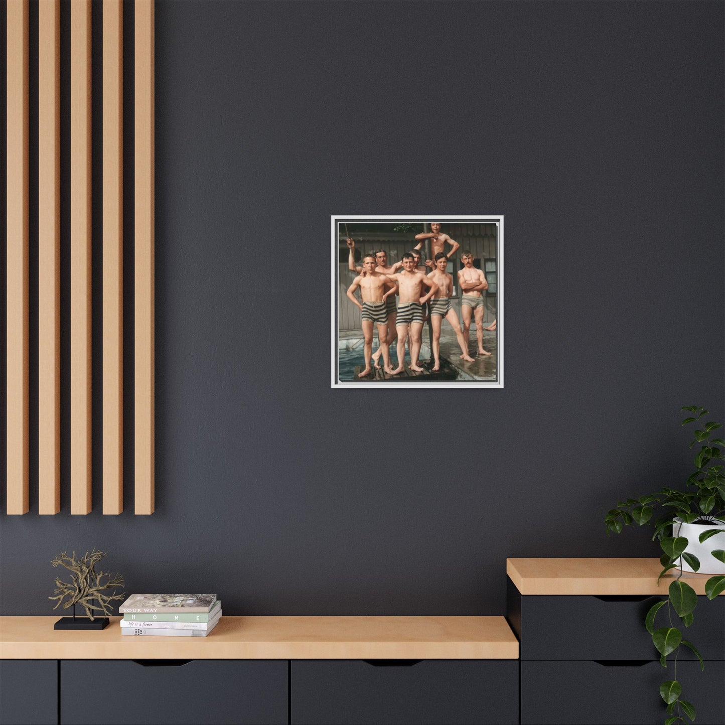 nager 010 | Framed Vintage Photo - Matte Canvas