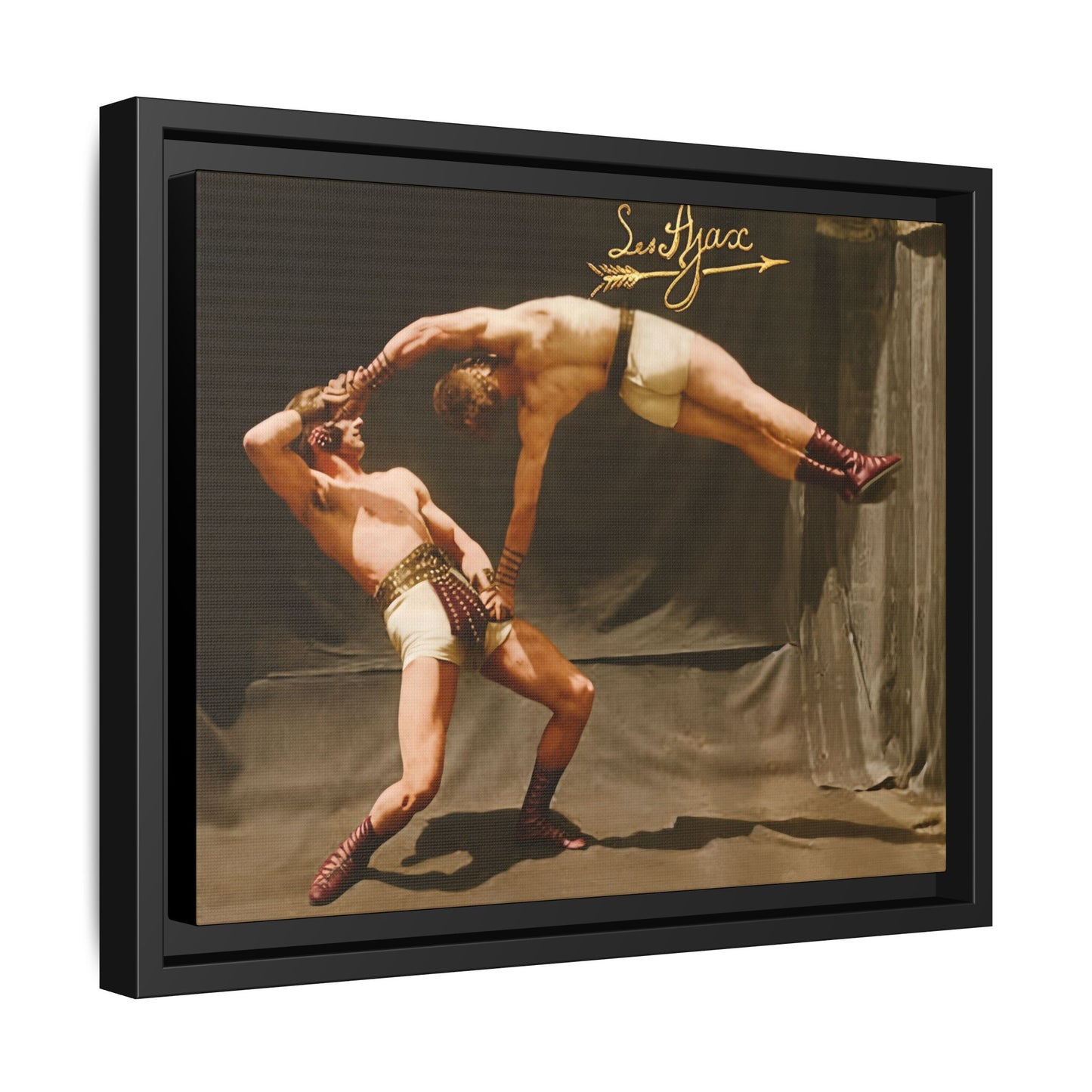 athlétisme 013 | Framed Vintage Photo - Matte Canvas