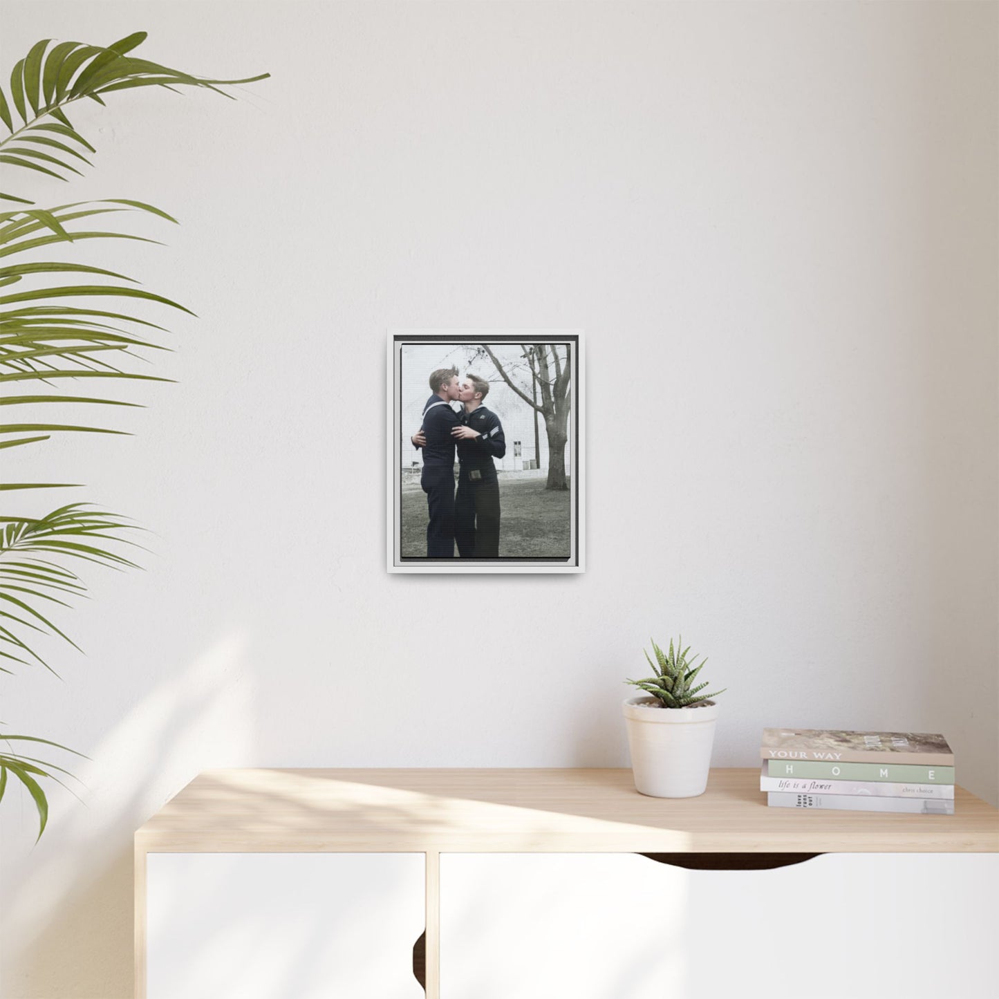 paire 034 | Framed Vintage Photo - Matte Canvas