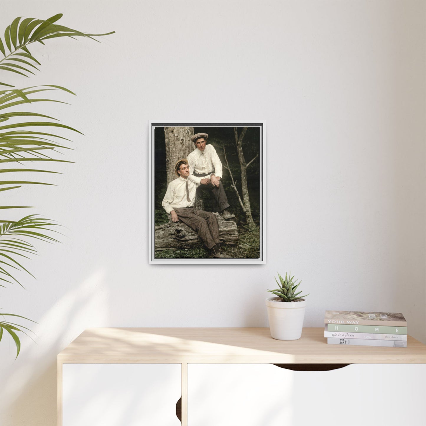 paire 140 | Framed Vintage Photo - Matte Canvas