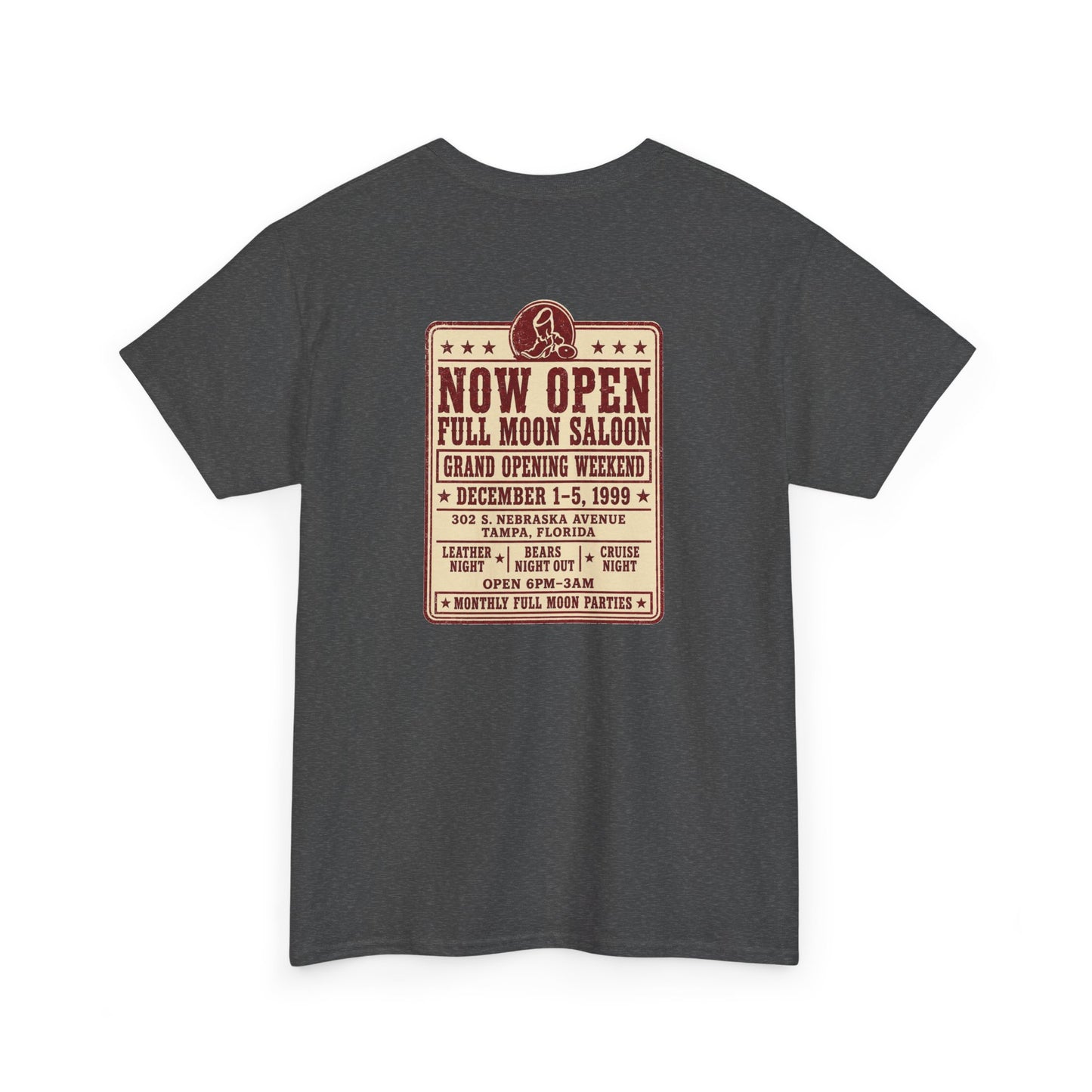 Full Moon Saloon Tampa Gay Bar T-Shirt | LGBTQ Nightlife History Tee